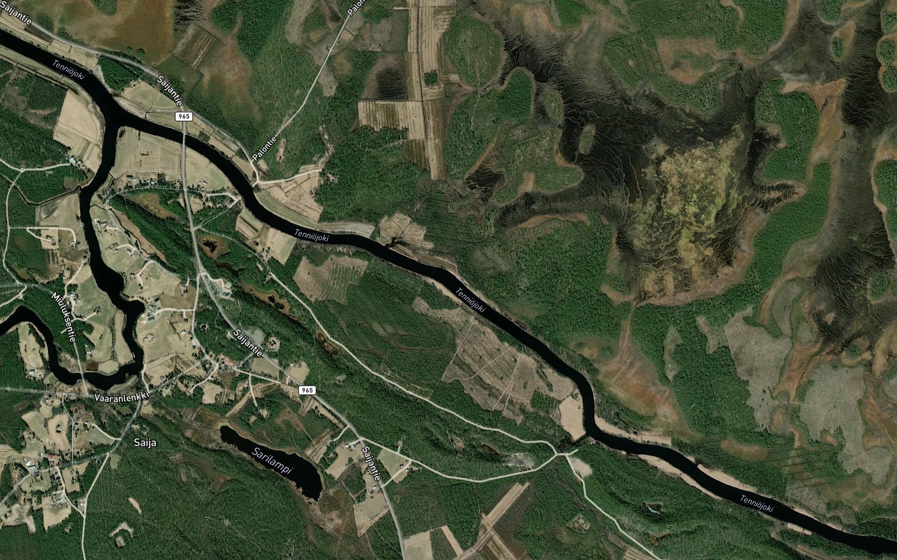 Satellite map of the Haapasuvanto