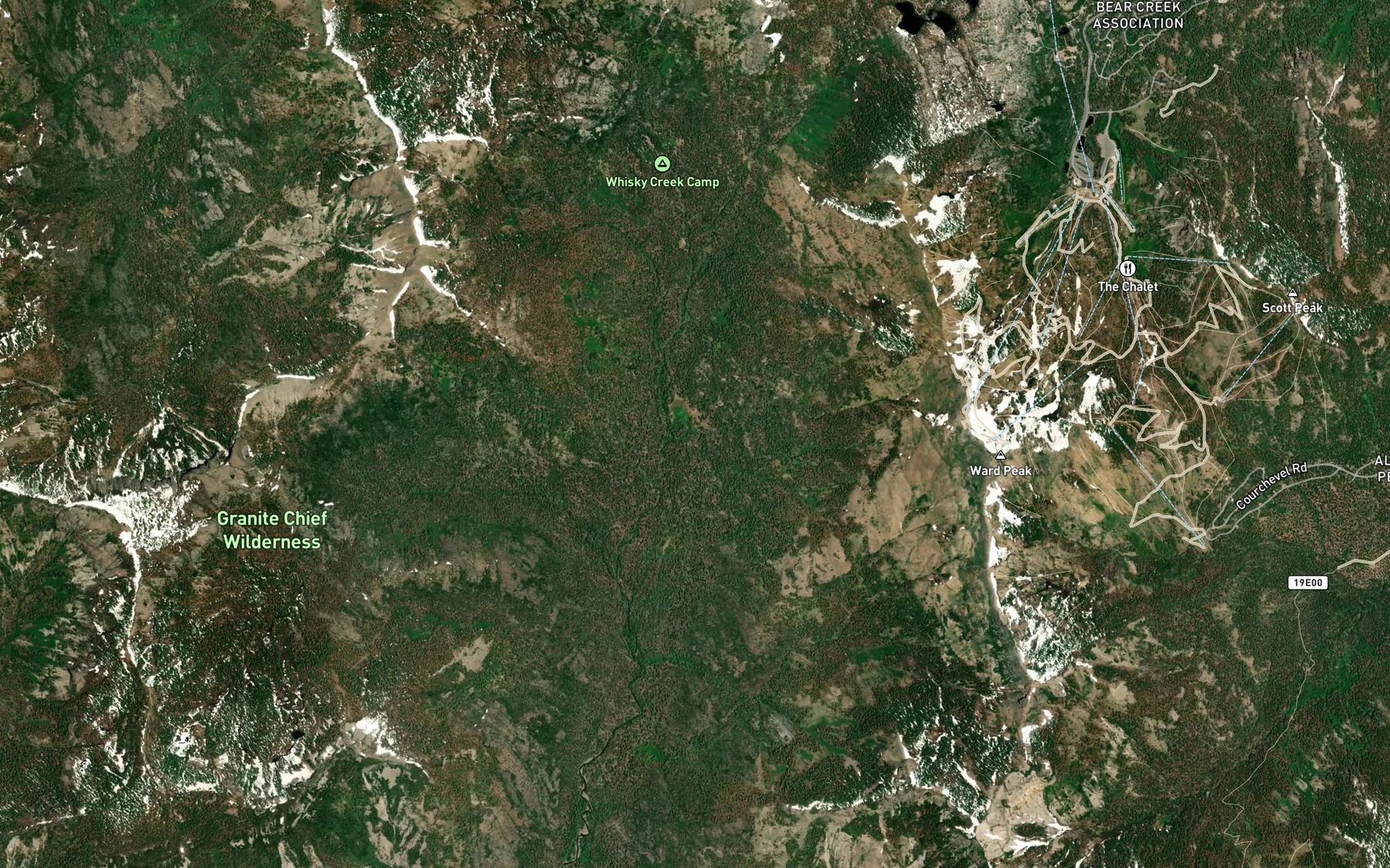 Satellite map of the Big Spring