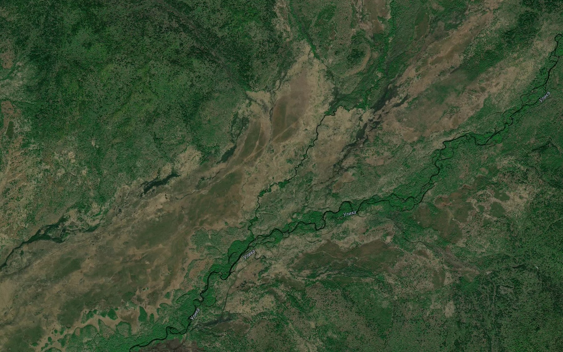 Satellite map of the Pravyy Kharbukan