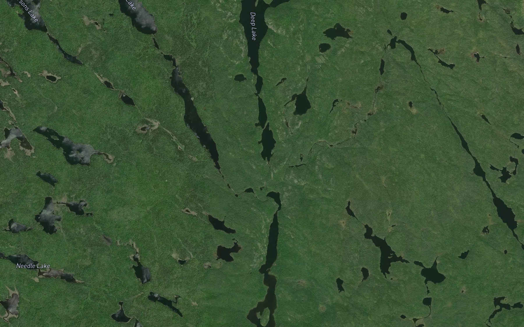 Satellite map of the Robbie Creek