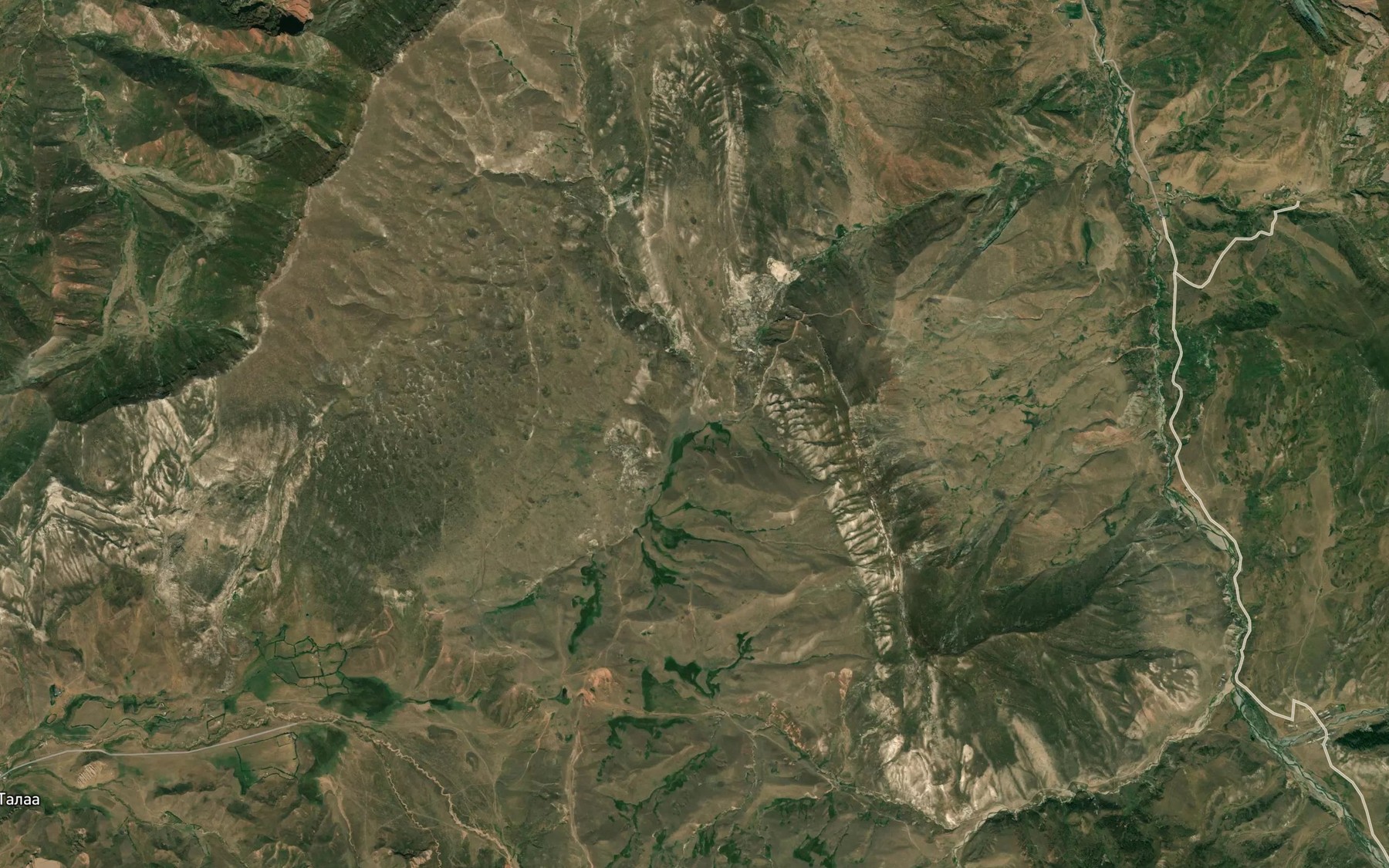 Satellite map of the Ozero Moldo-Kel'