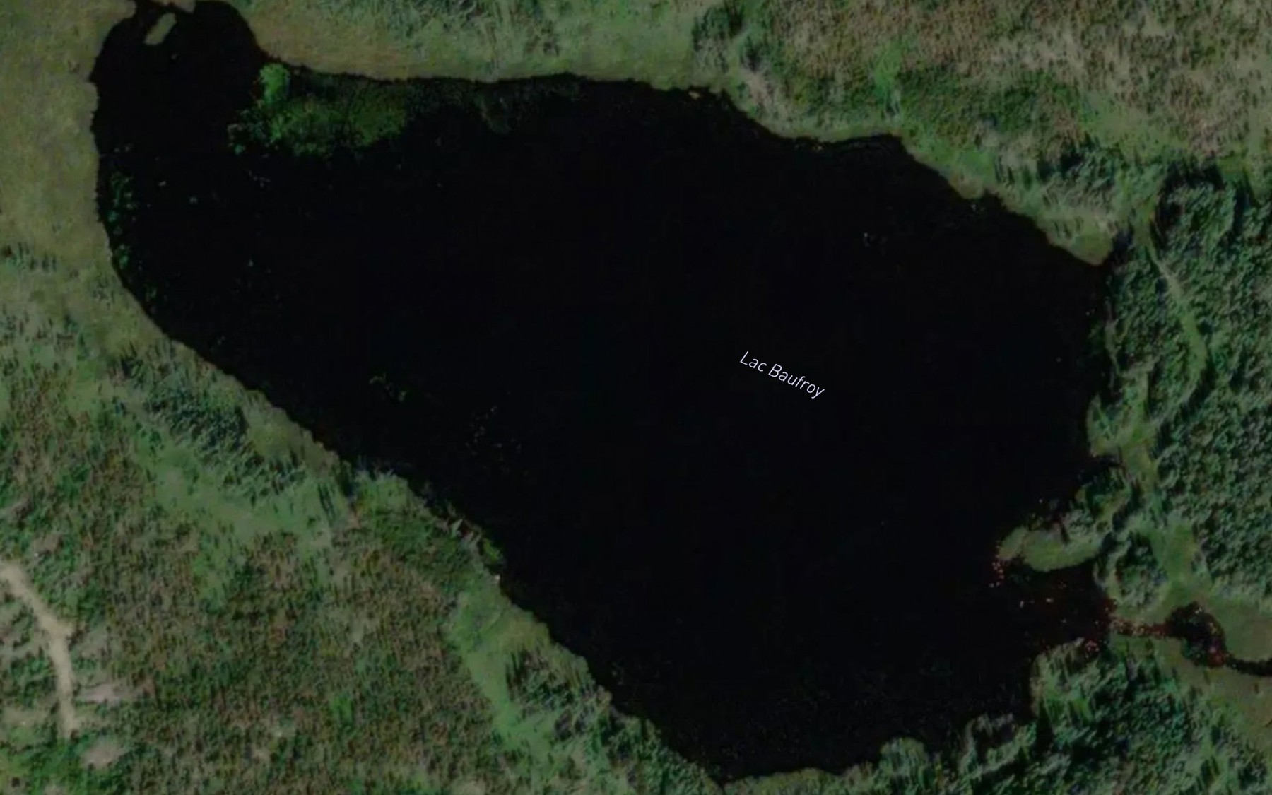 Satellite map of the Lac Baufroy