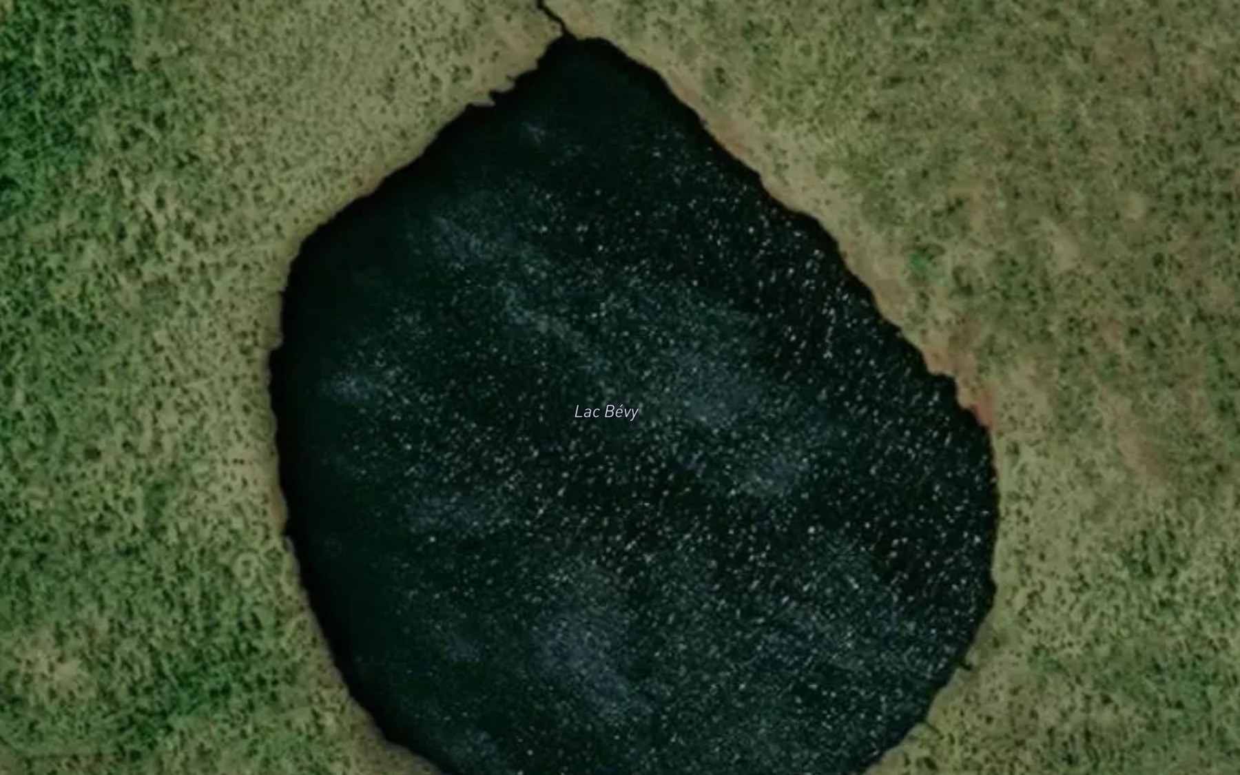Satellite map of the Lac Bevy