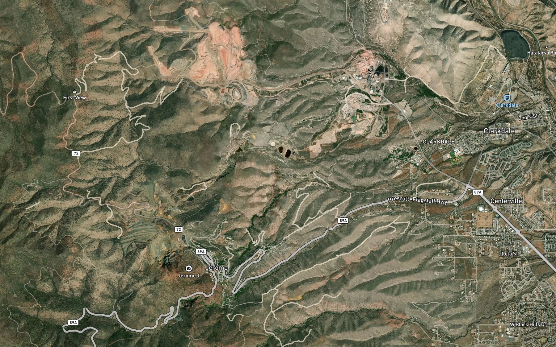 Satellite map of the Hogpen Spring