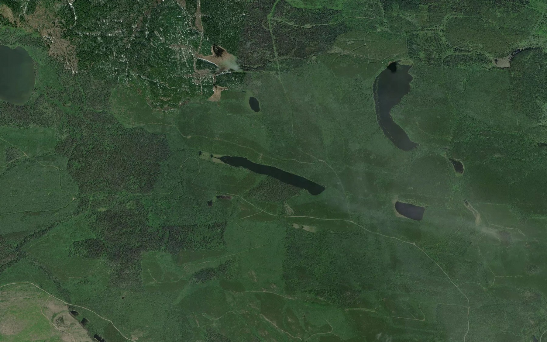 Satellite map of the Tandat Lake