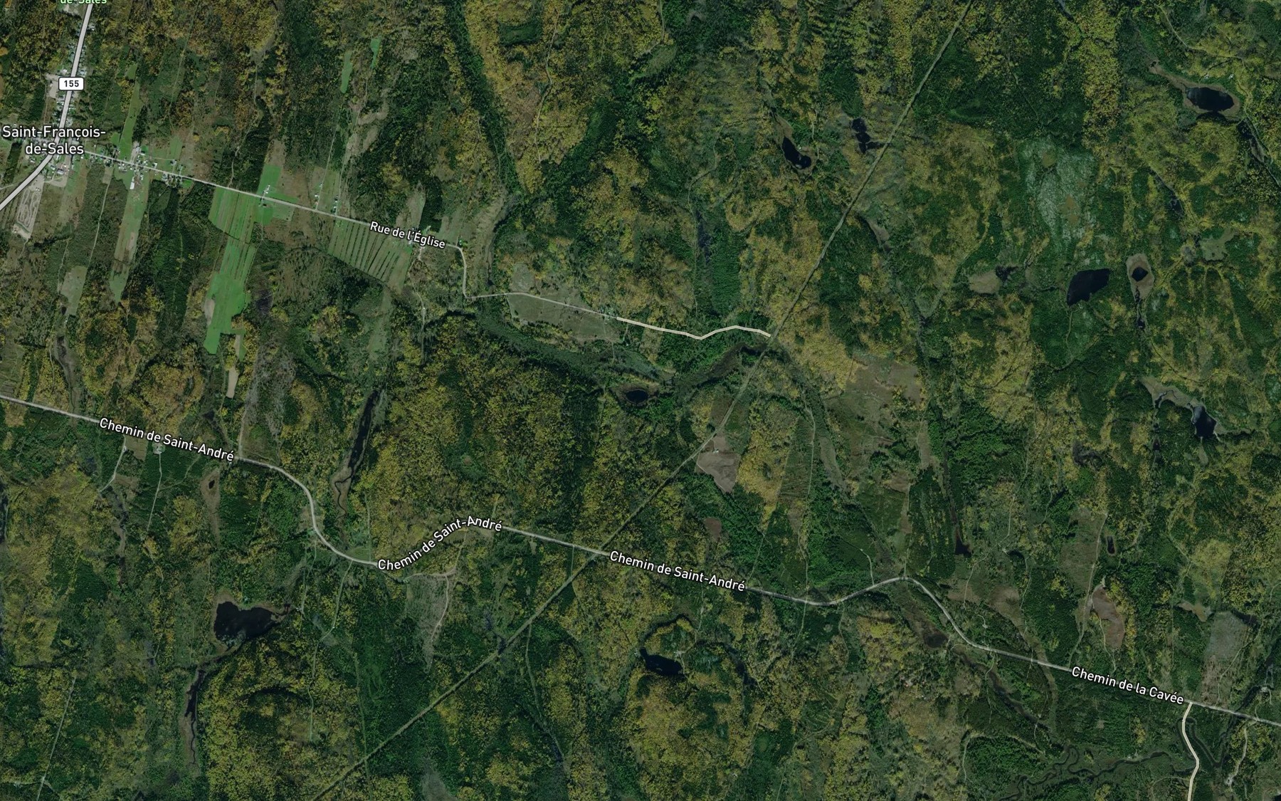 Satellite map of the Lac Corcoran