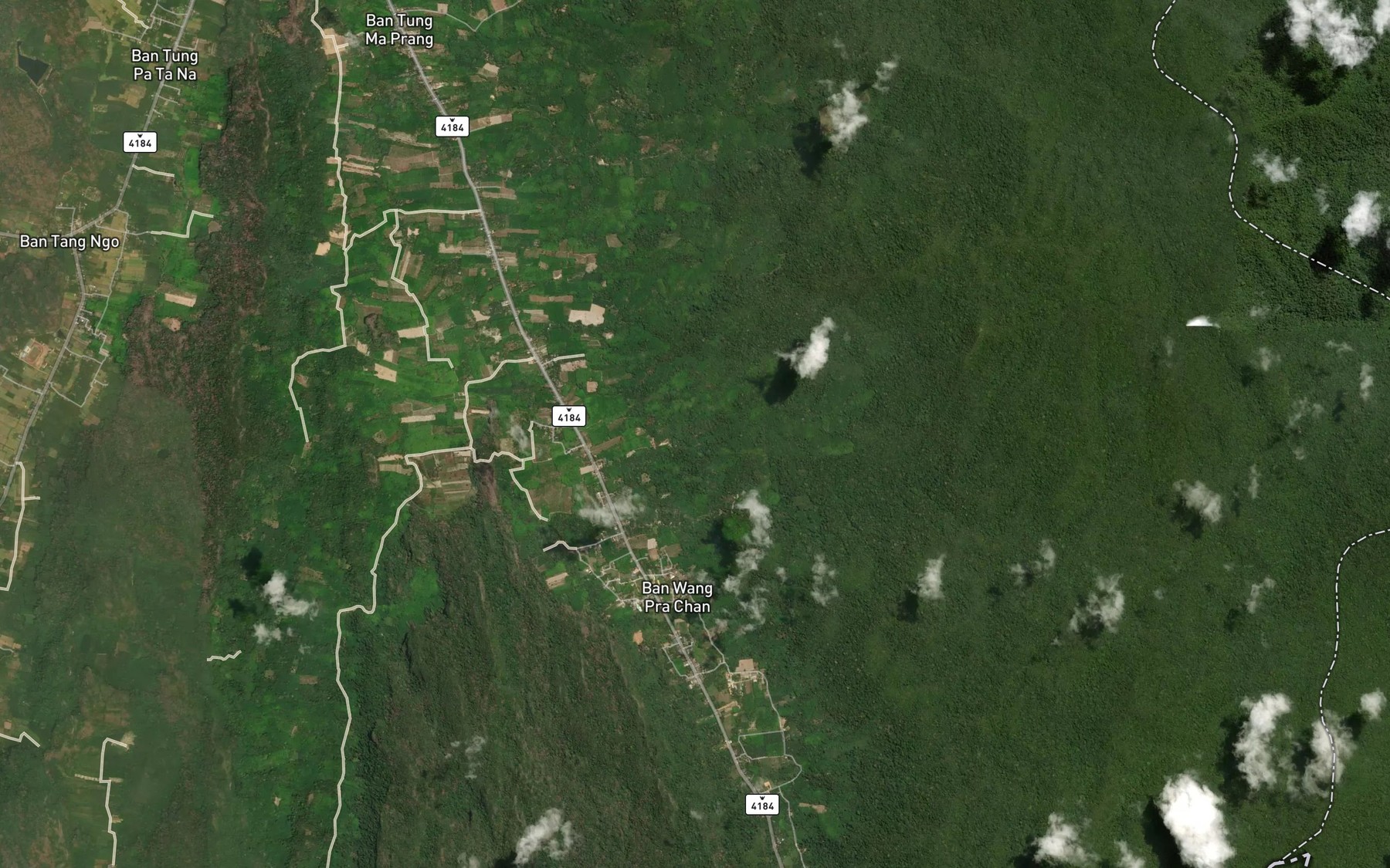 Satellite map of the Nam Tok Yaroi