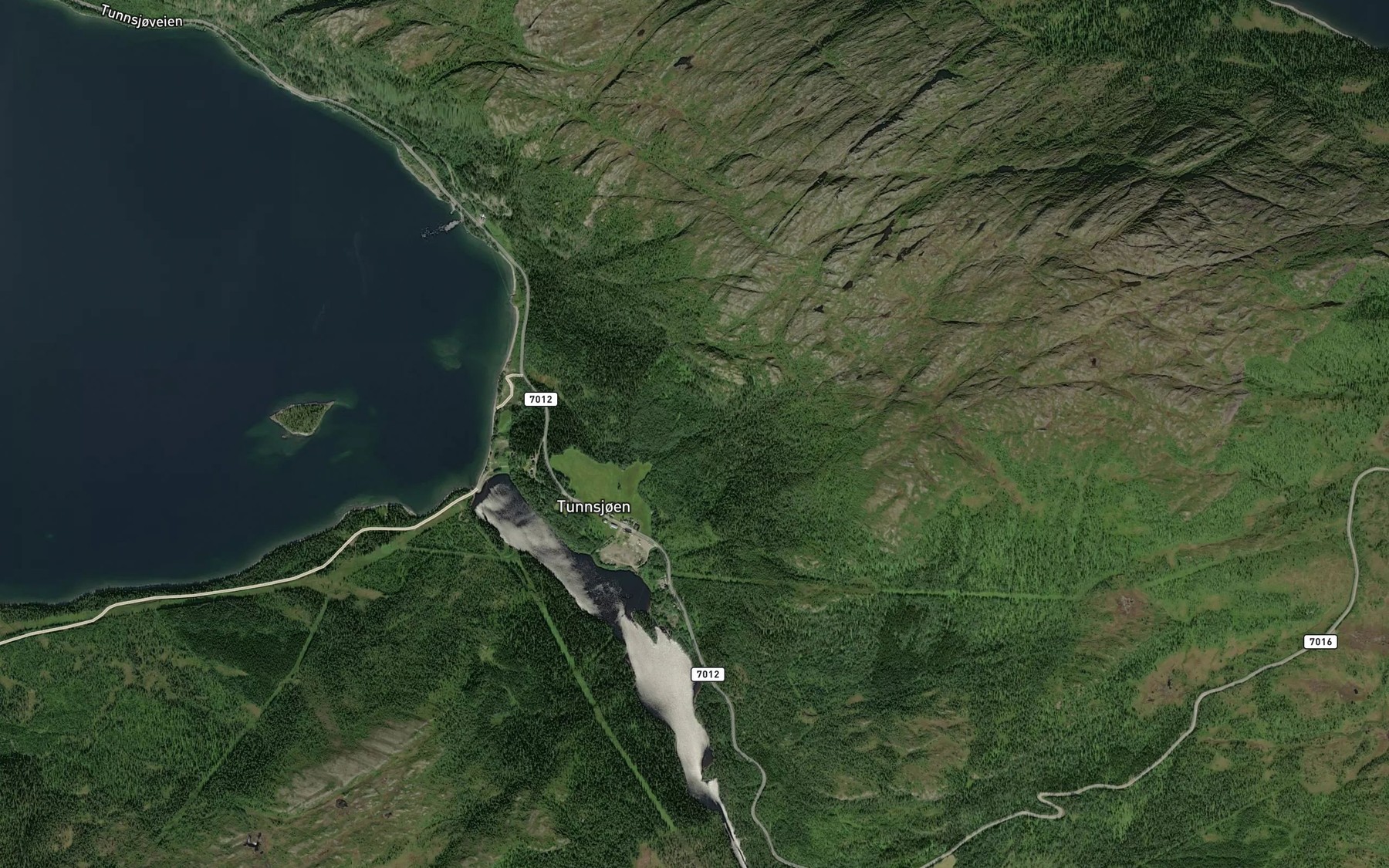 Satellite map of the Leirbekken