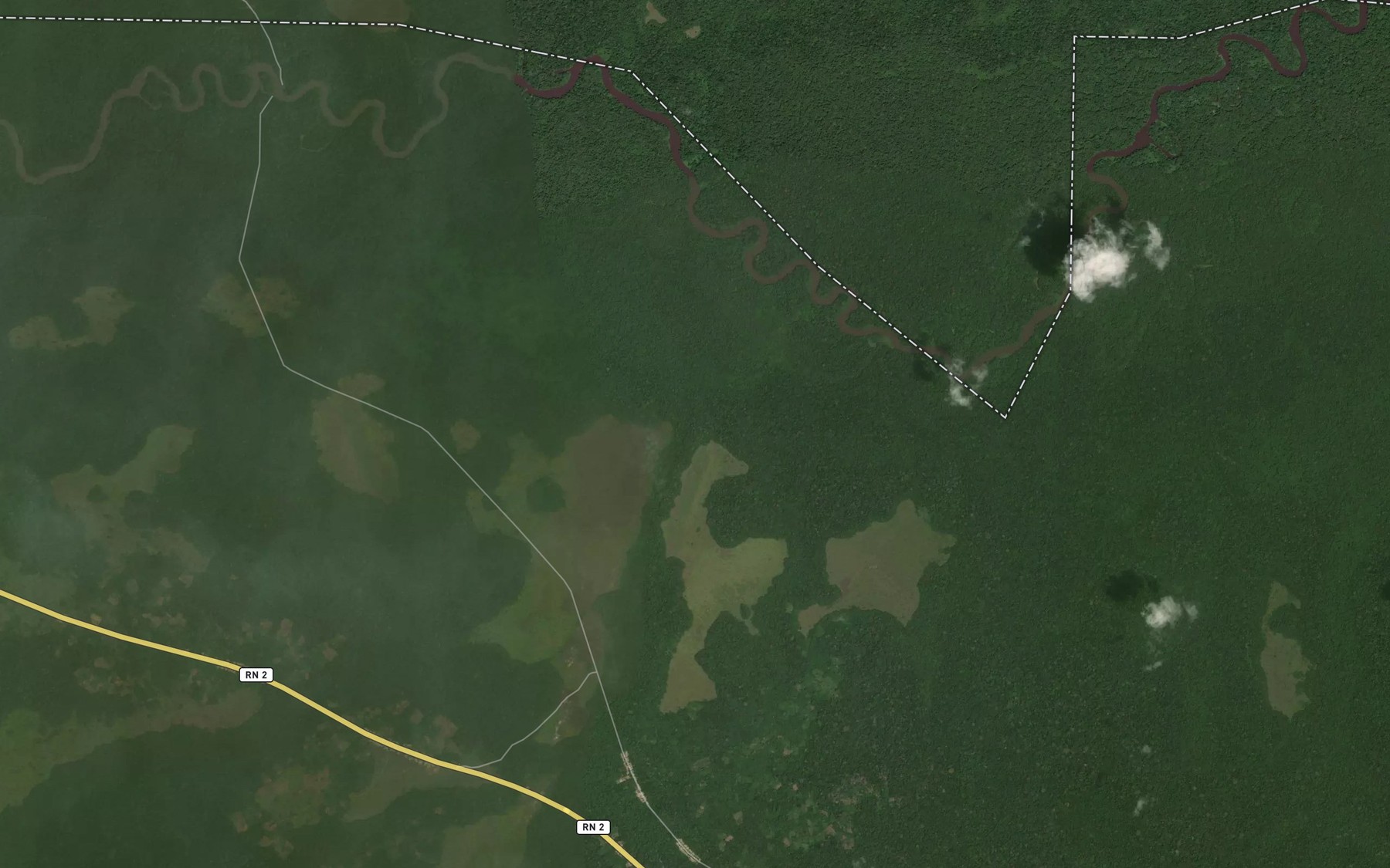 Satellite map of the Louhengue