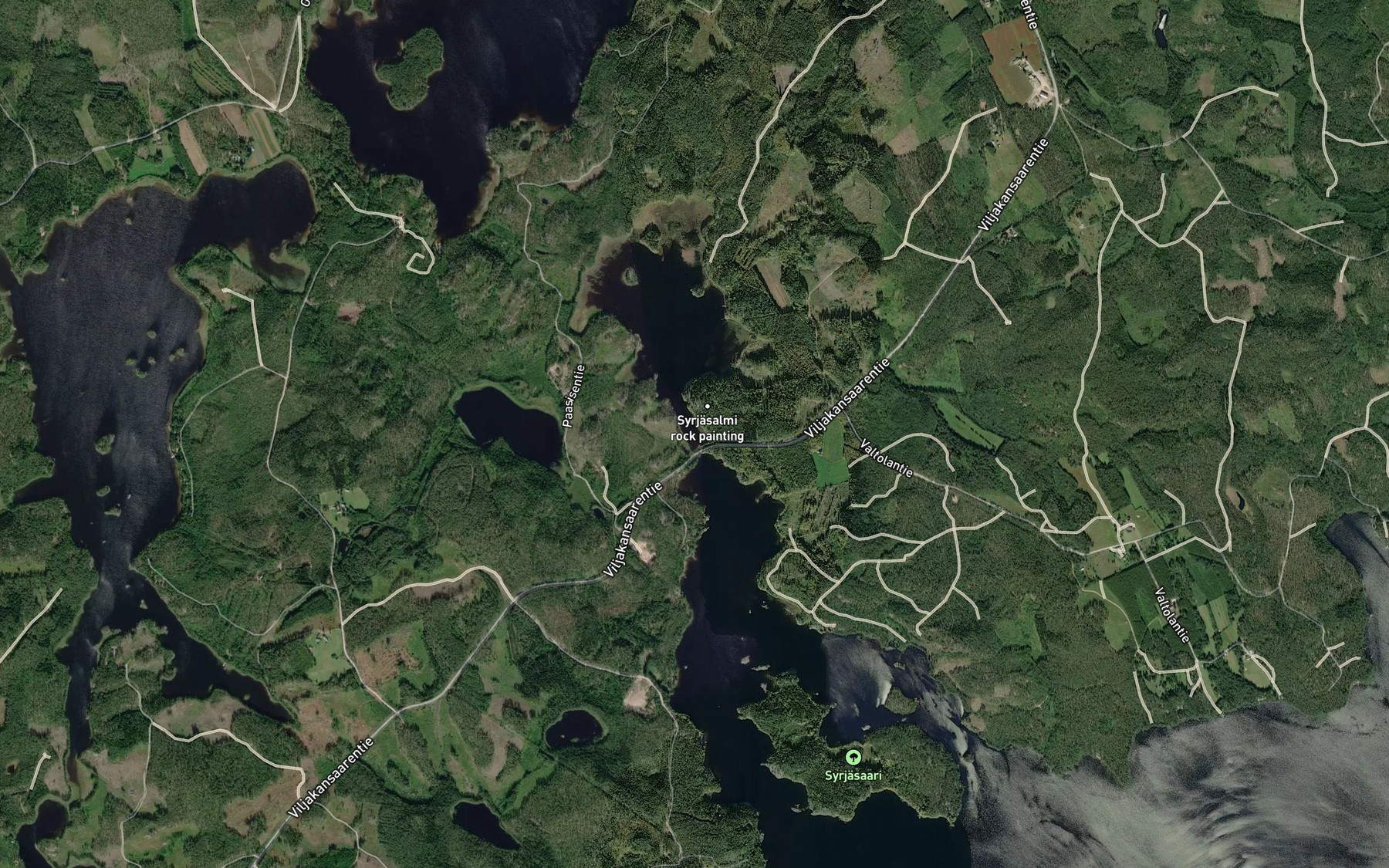 Satellite map of the Syrjasalmi