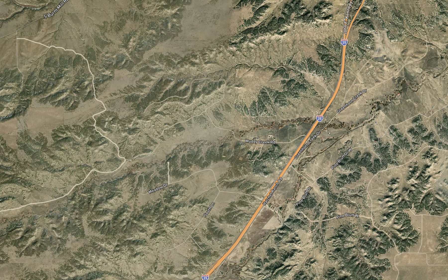Satellite map of the Grout Ditch