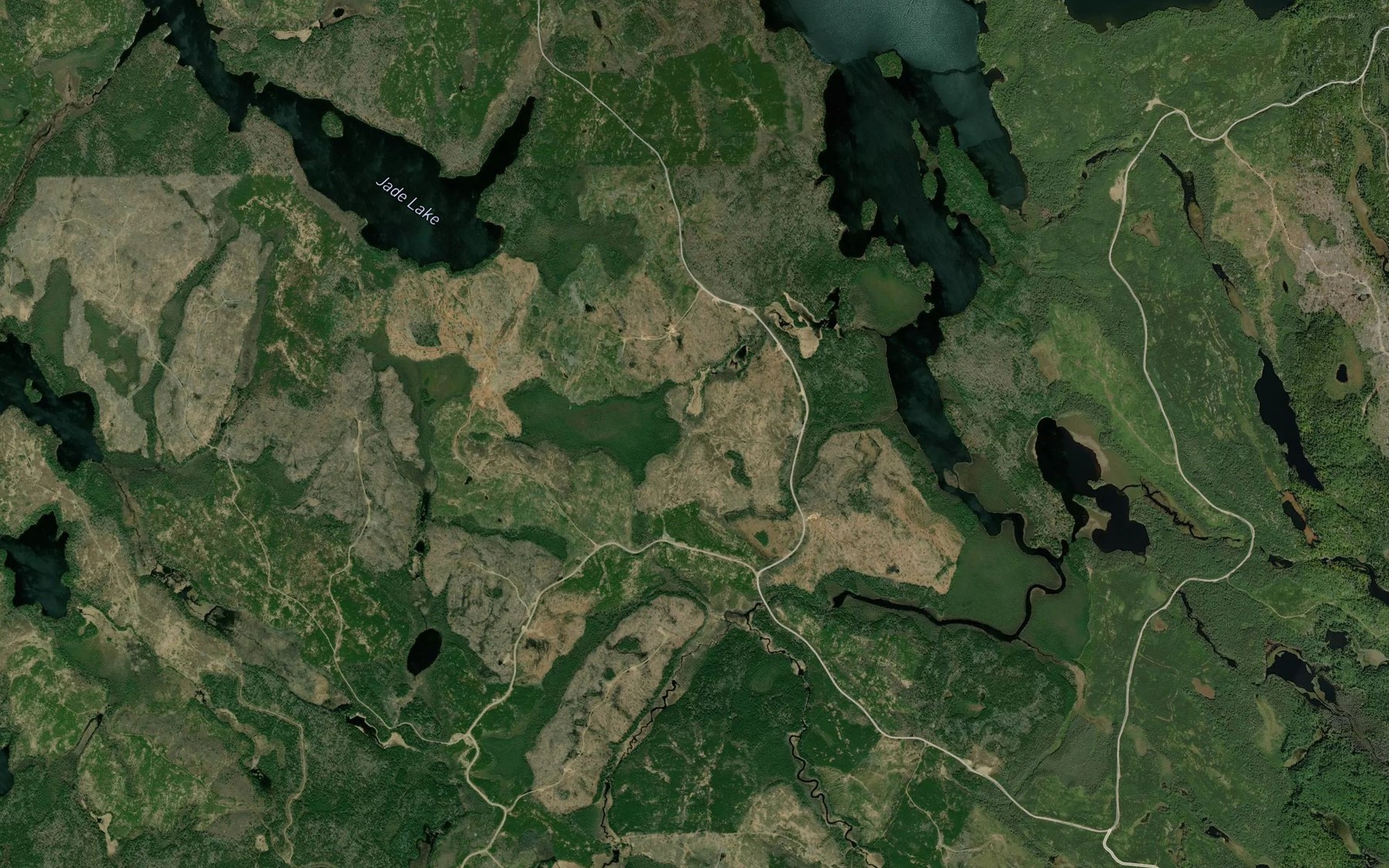 Satellite map of the Whistle Creek