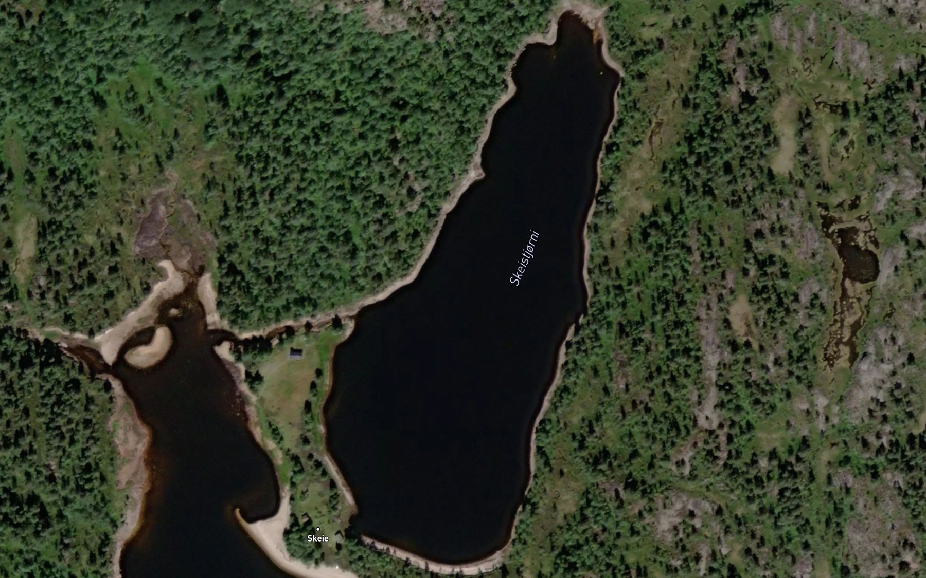 Satellite map of the Skeistjorni