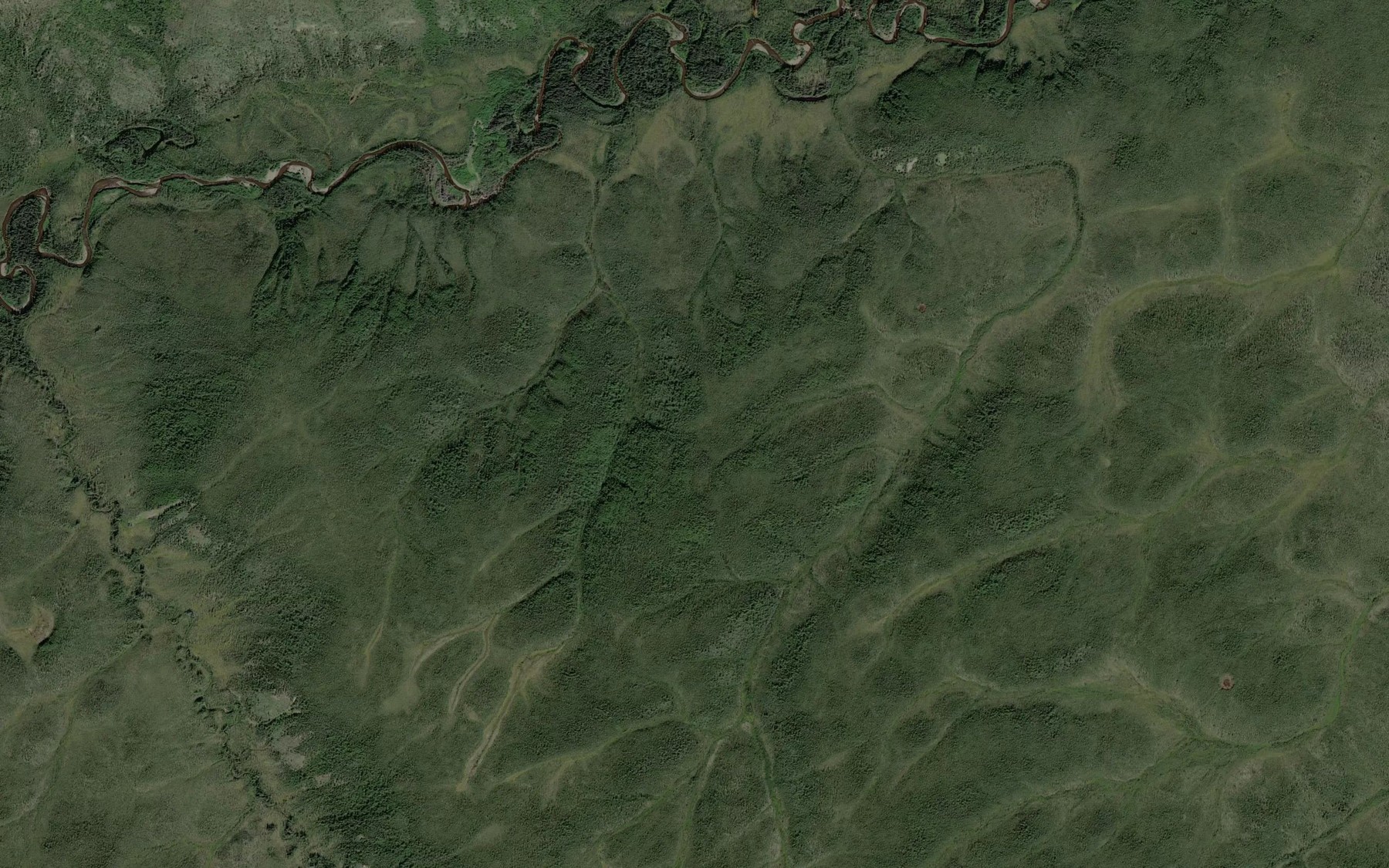 Satellite map of the Union Creek