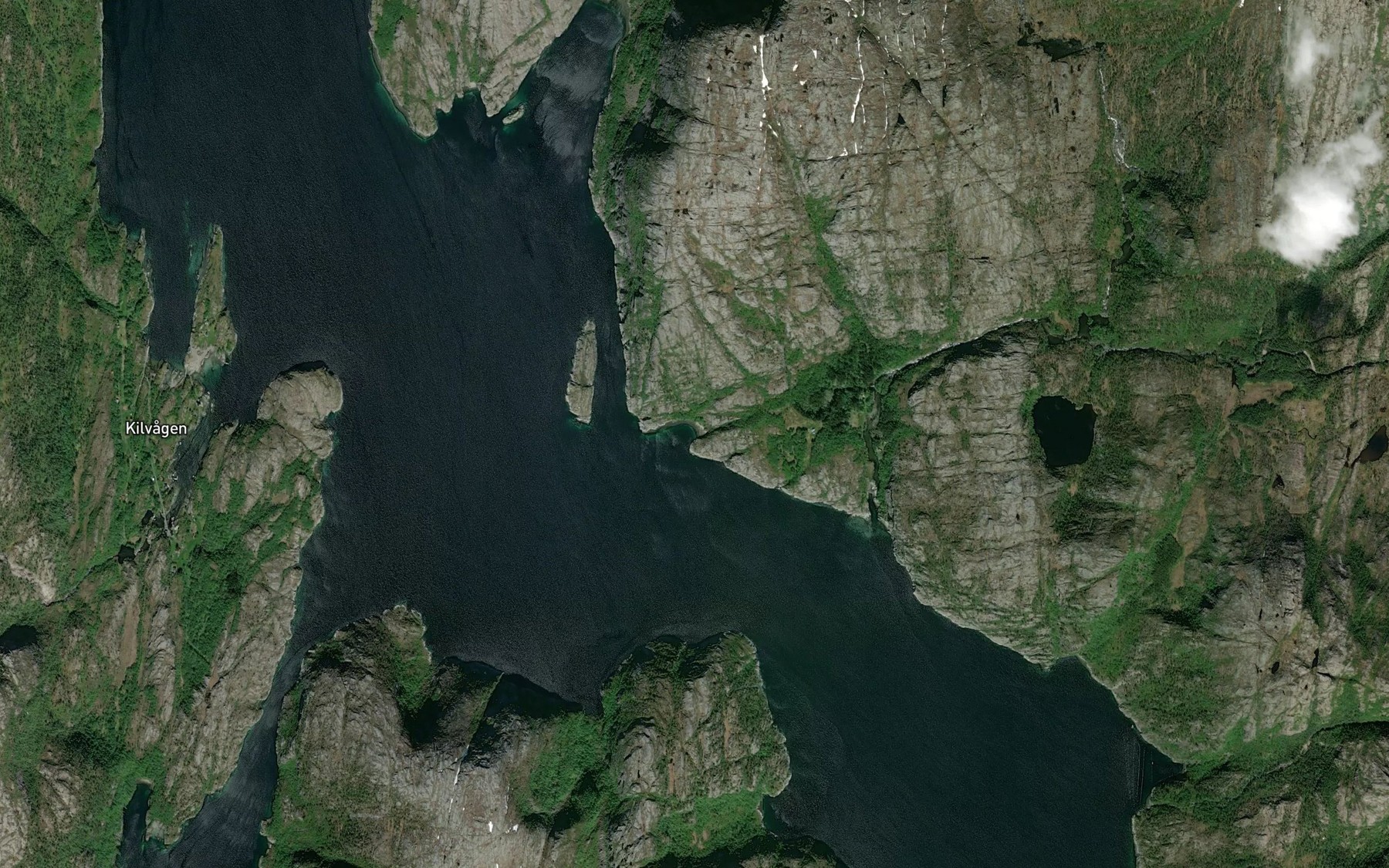 Satellite map of the Storvika