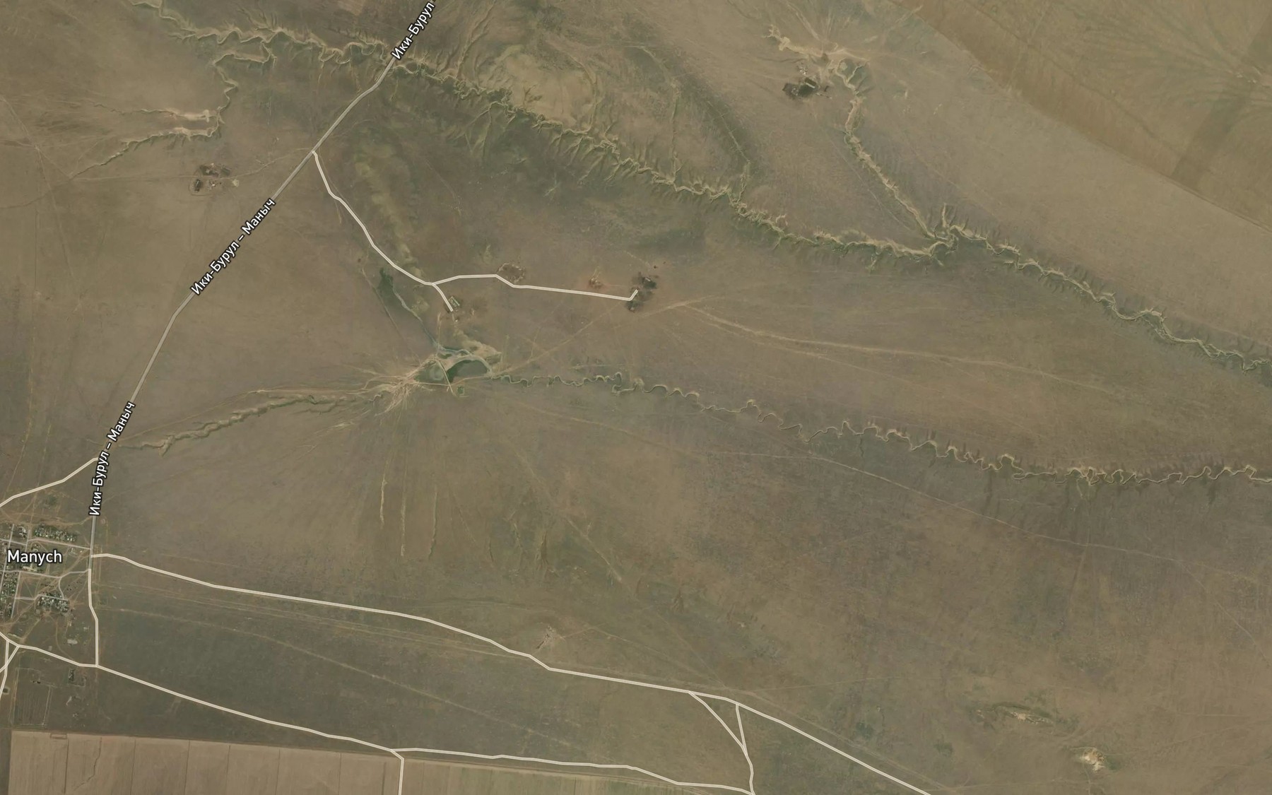 Satellite map of the Balka Mandzhikiny