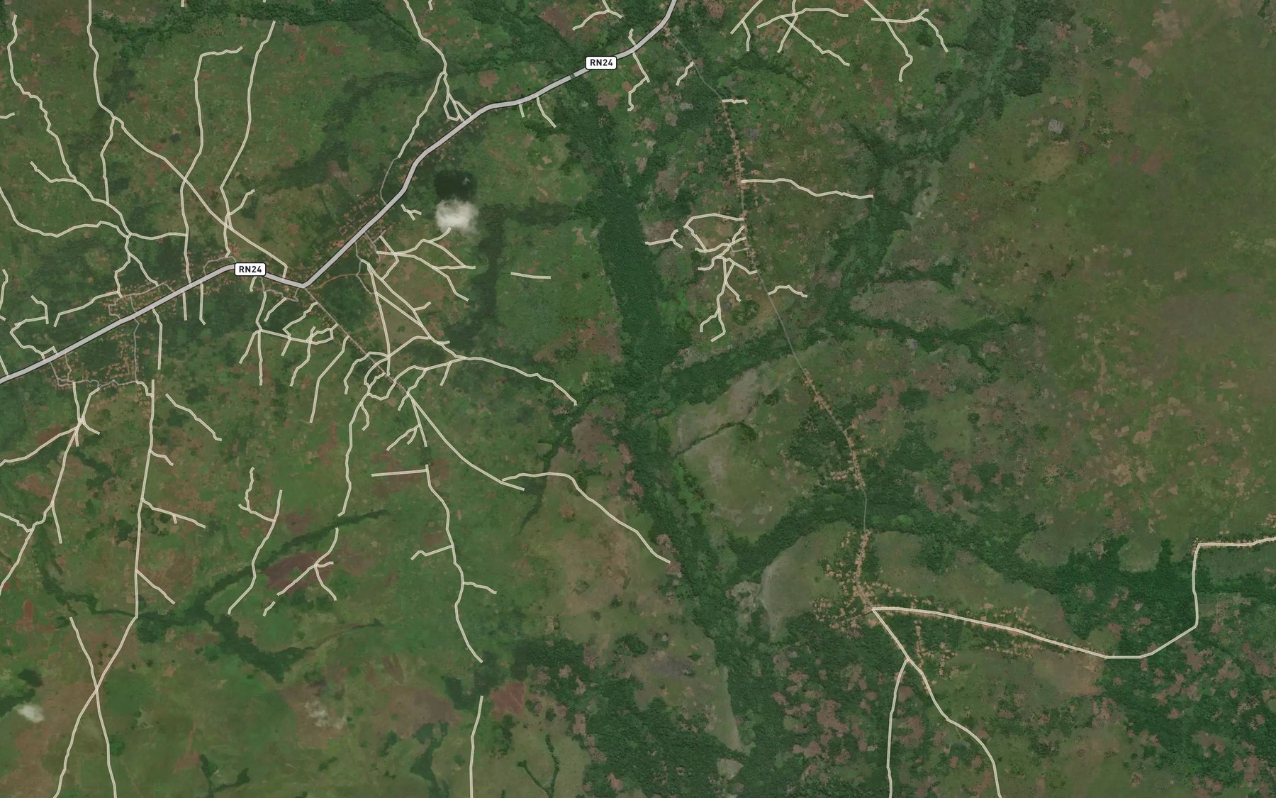 Satellite map of the Gbo