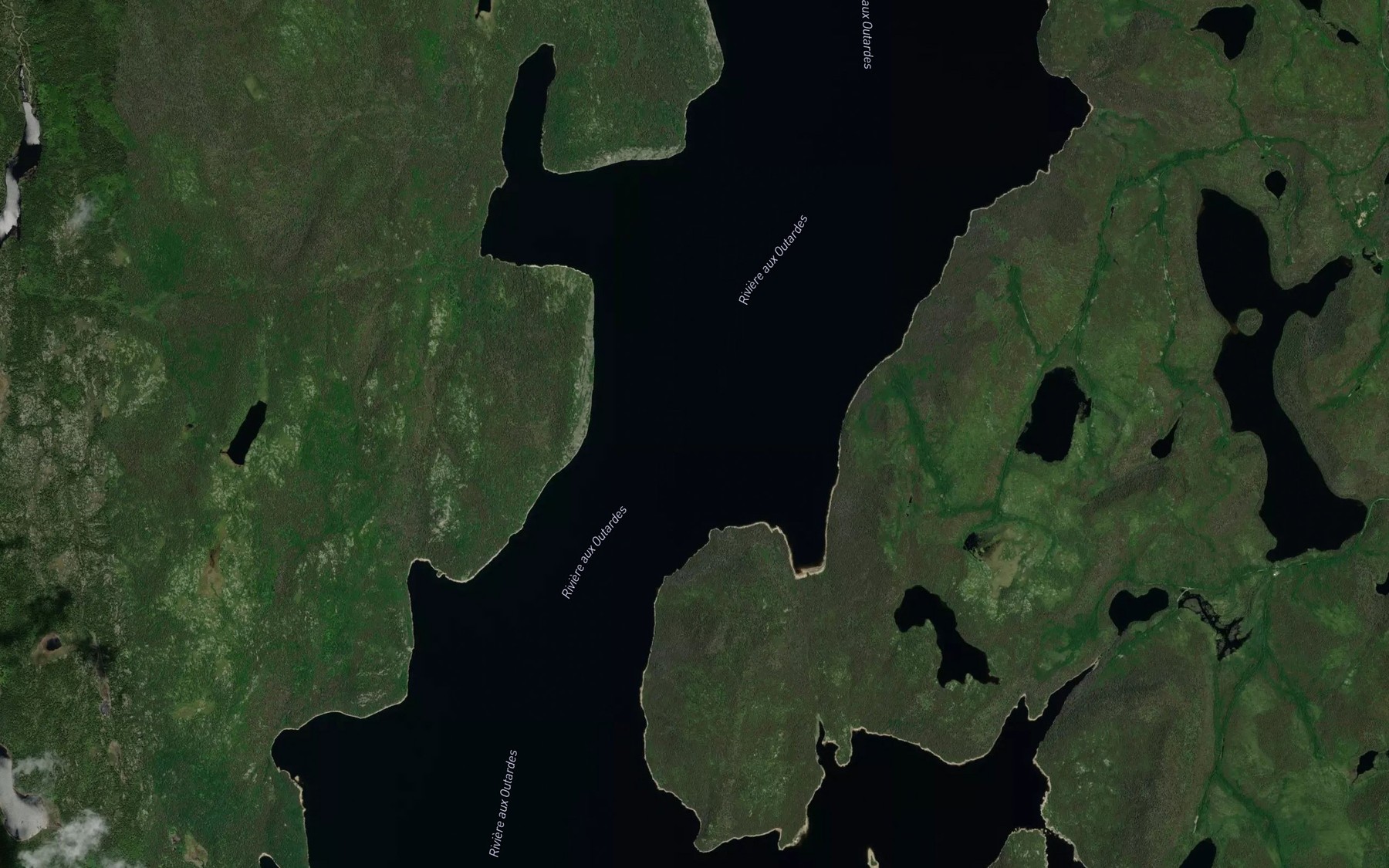 Satellite map of the Passe des Falaises