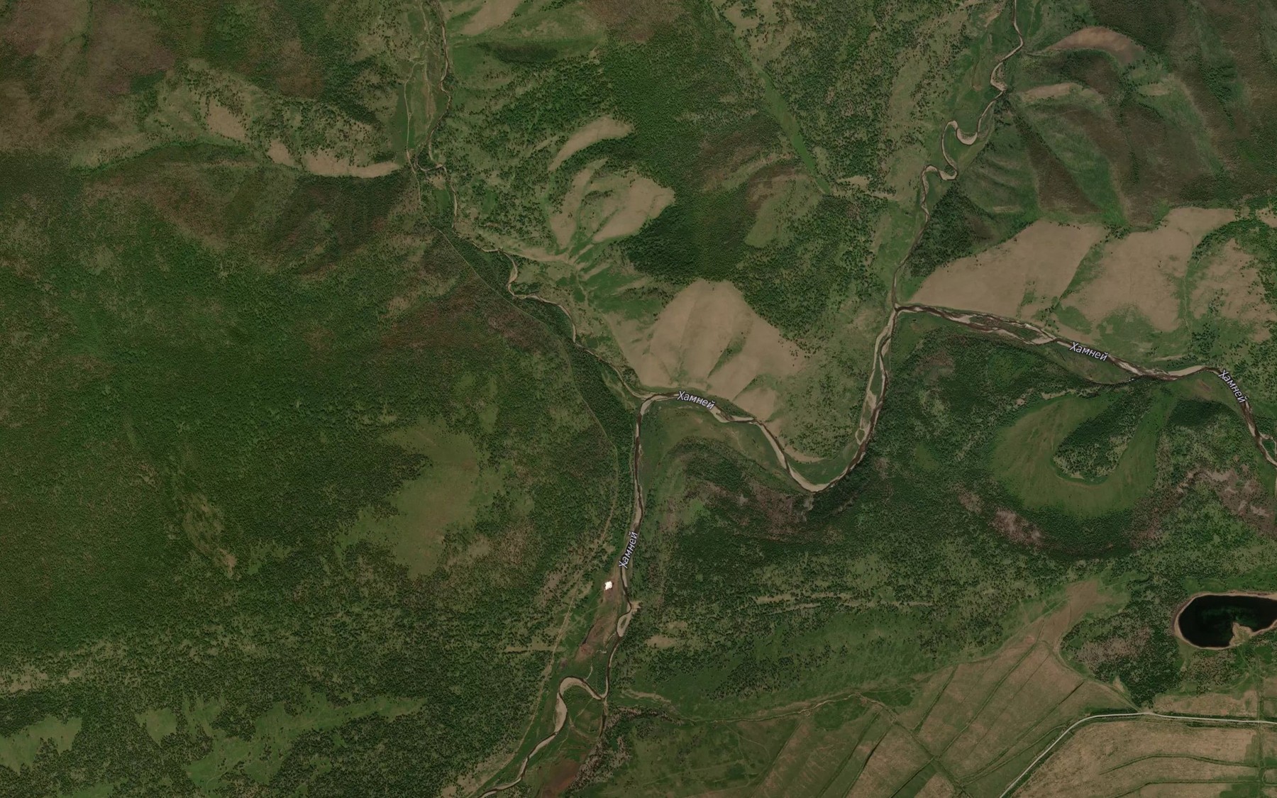 Satellite map of the Durey