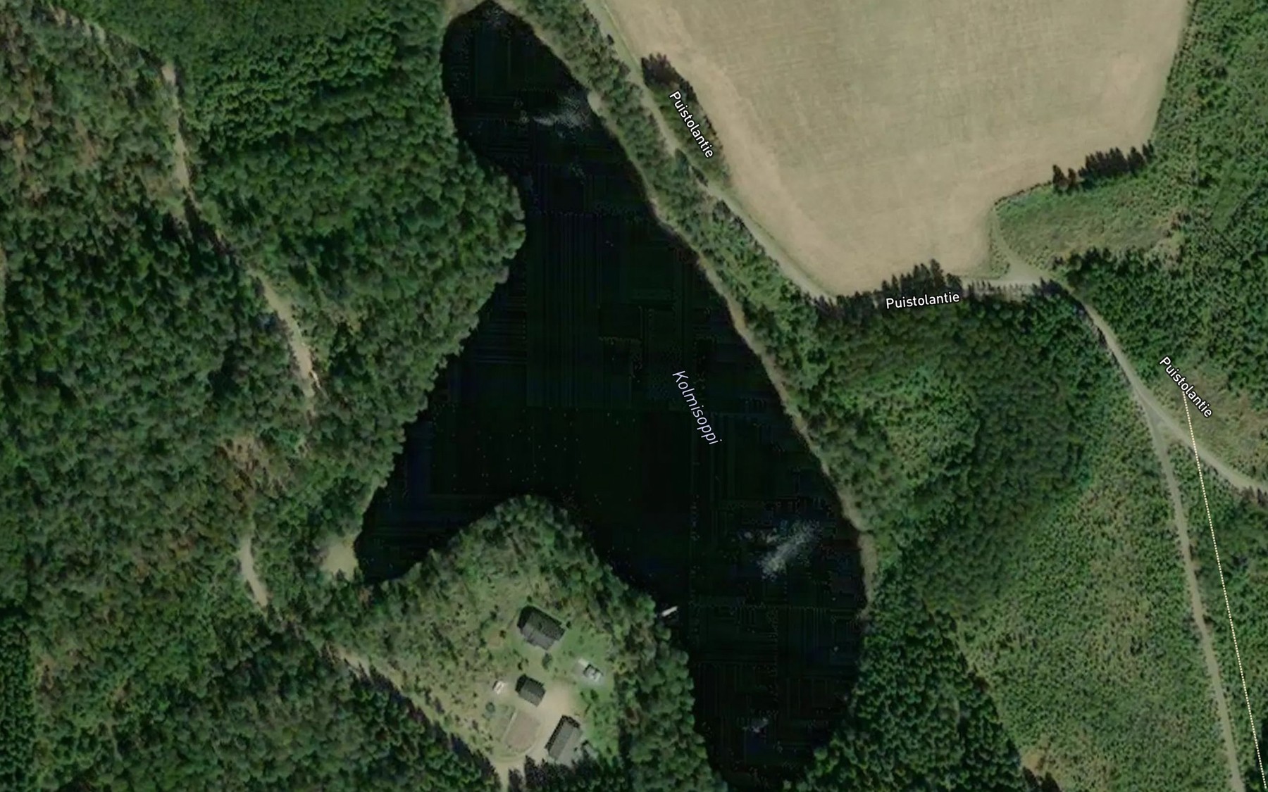 Satellite map of the Kolmisoppi