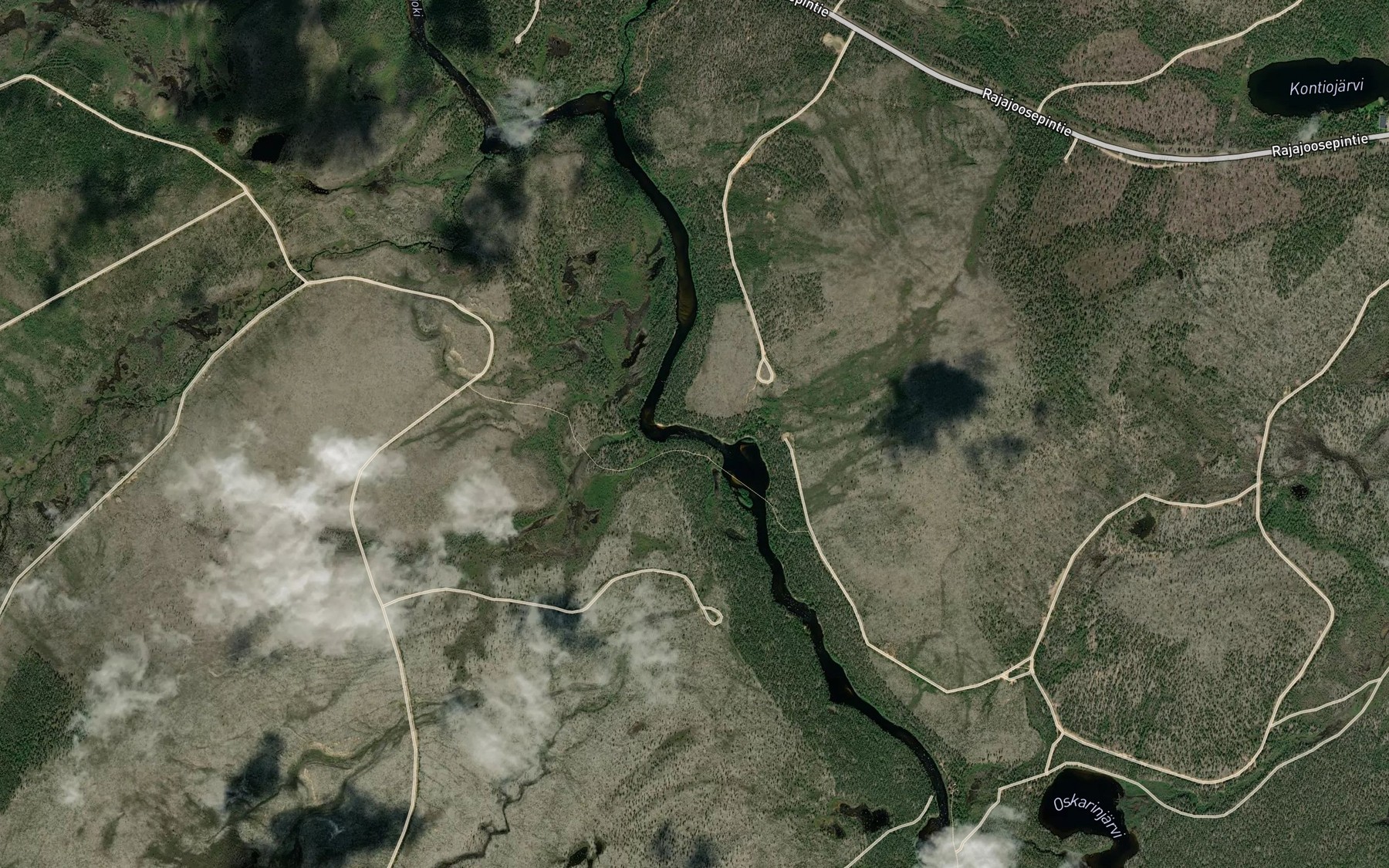 Satellite map of the Rajakoski