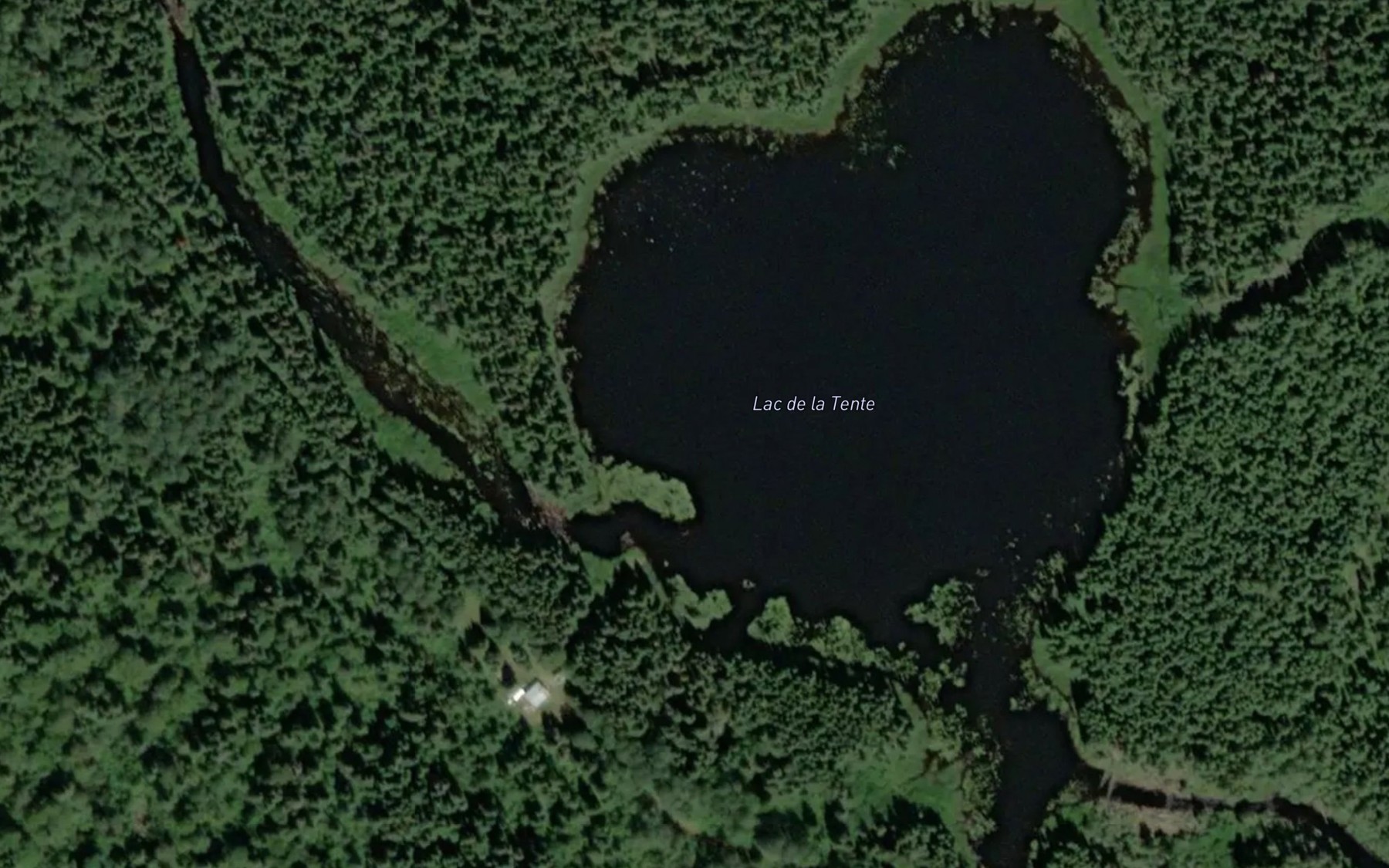 Satellite map of the Lac de la Tente