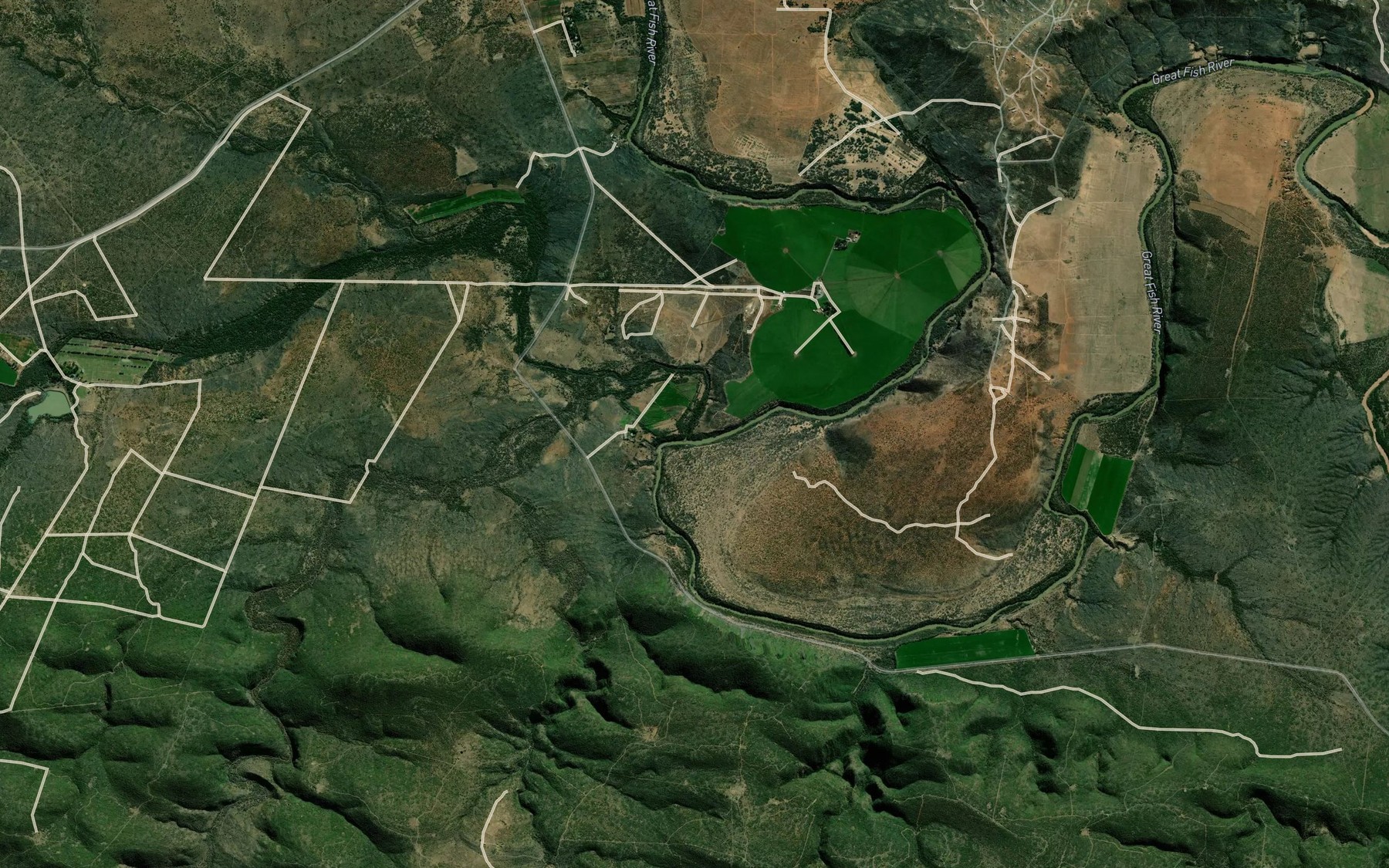 Satellite map of the Brakrivier