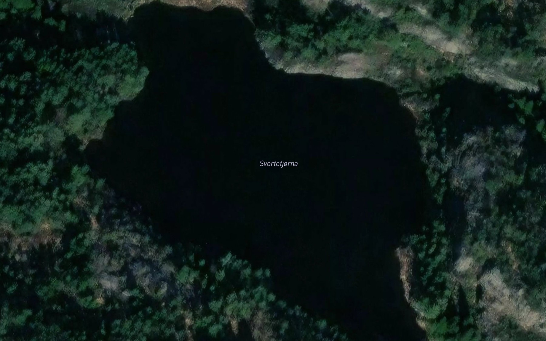 Satellite map of the Svortetjorna