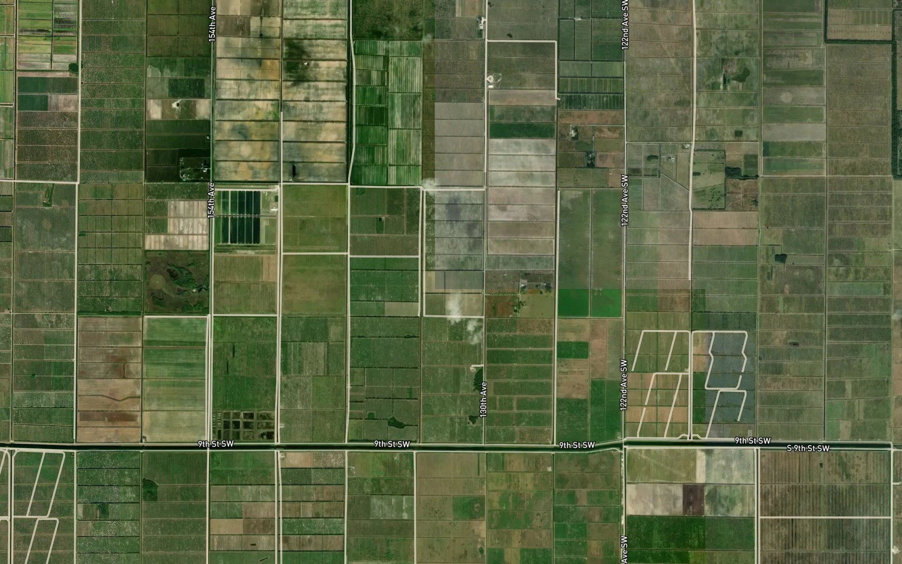 Satellite map of the Pasco Packing Company Lake