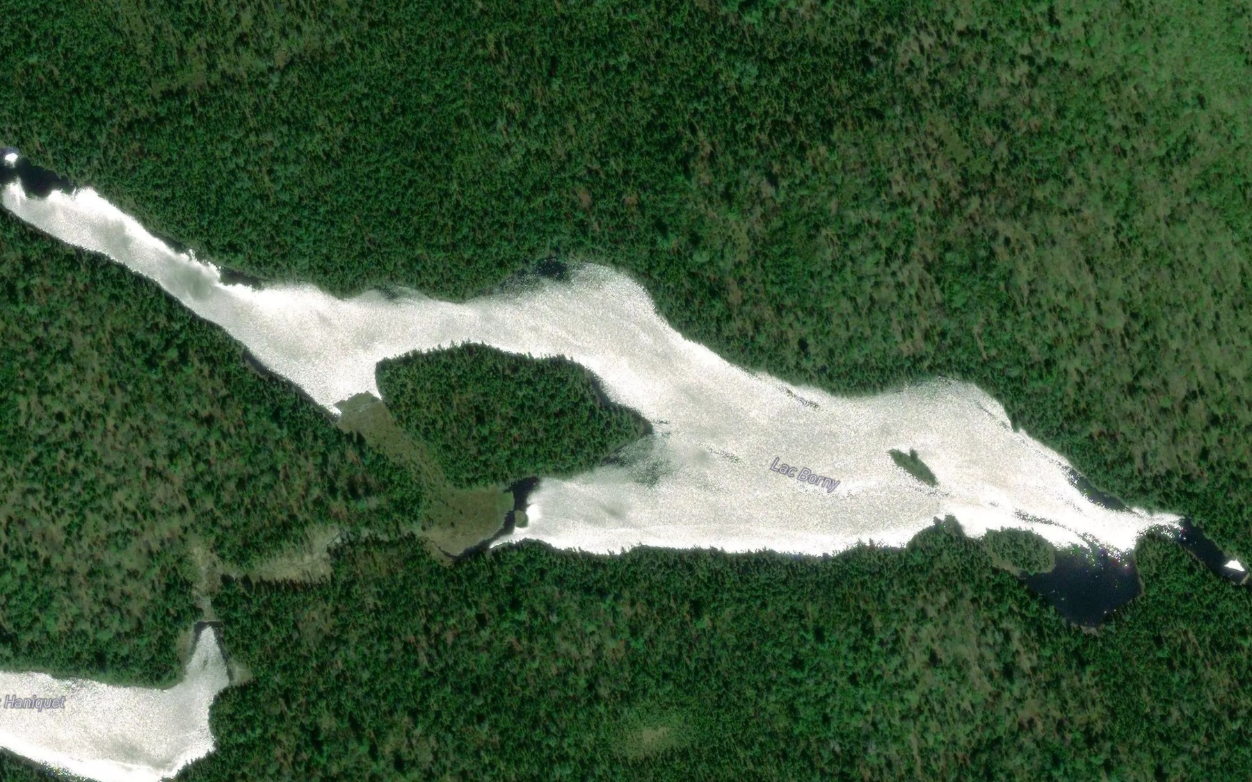 Satellite map of the Lac Borny