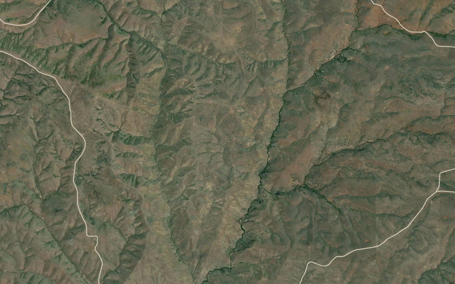 Satellite map of the South Guzzler Waterhole