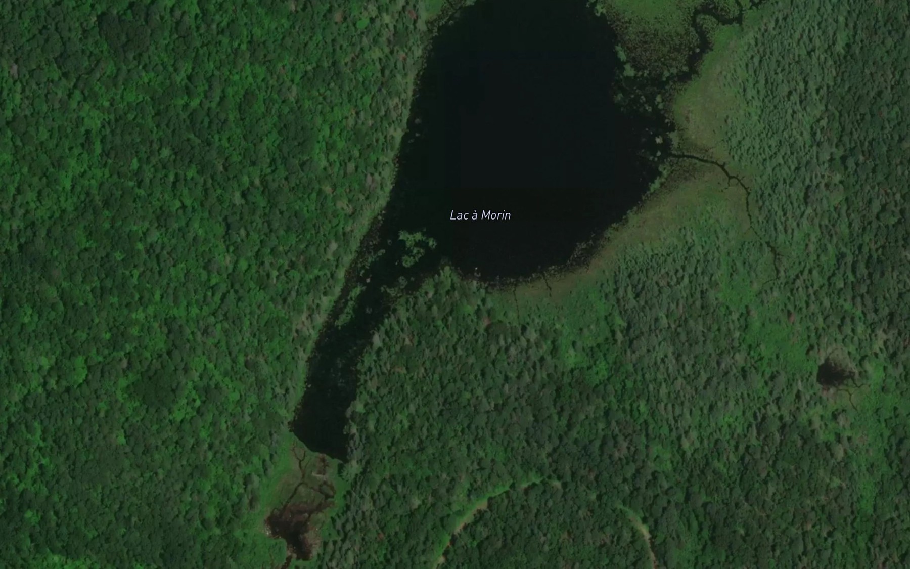 Satellite map of the Lac a Morin