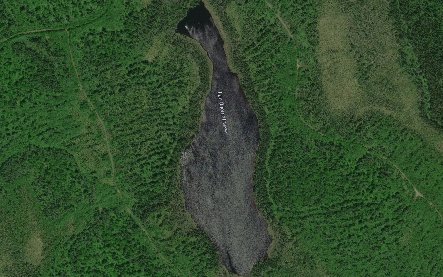 Satellite map of the Lac Ohomatcakw