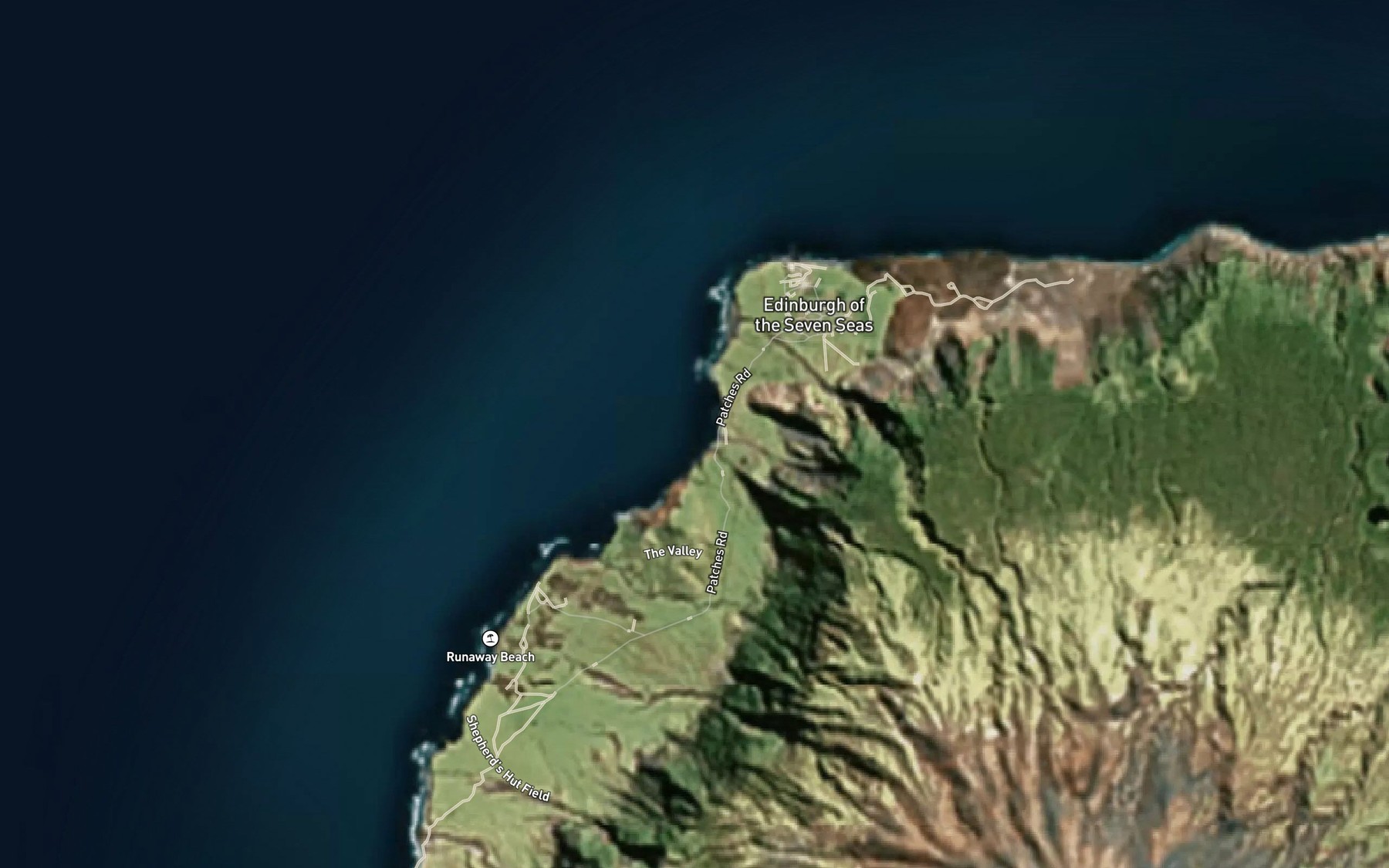 Satellite map of the Redhole