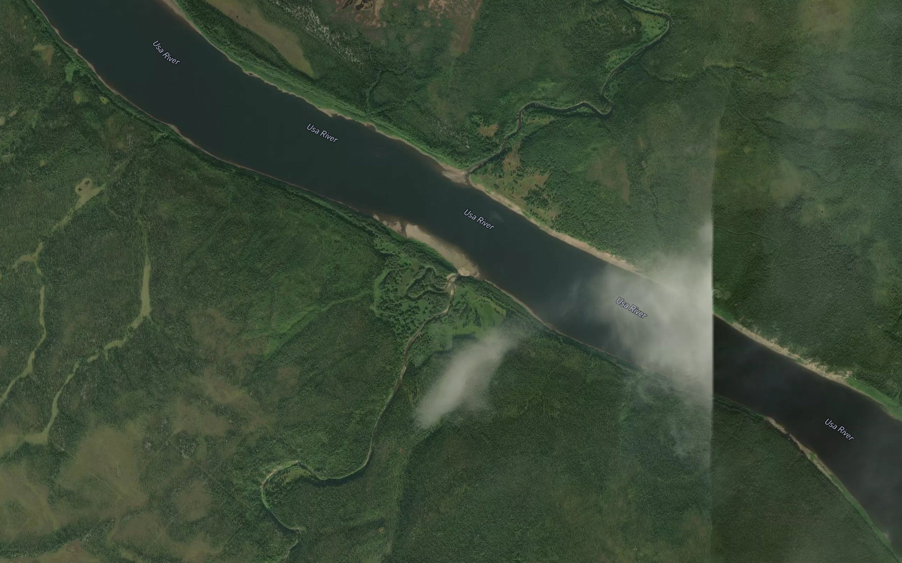 Satellite map of the Bol'shoy Adak