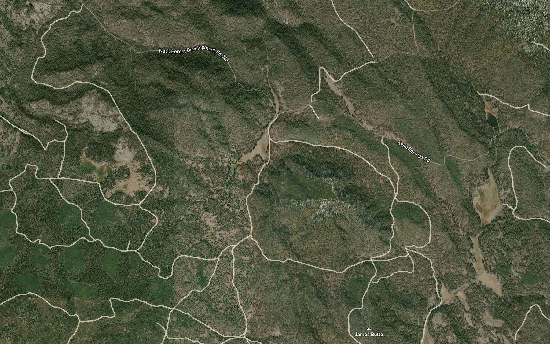 Satellite map of the Mineral Spring