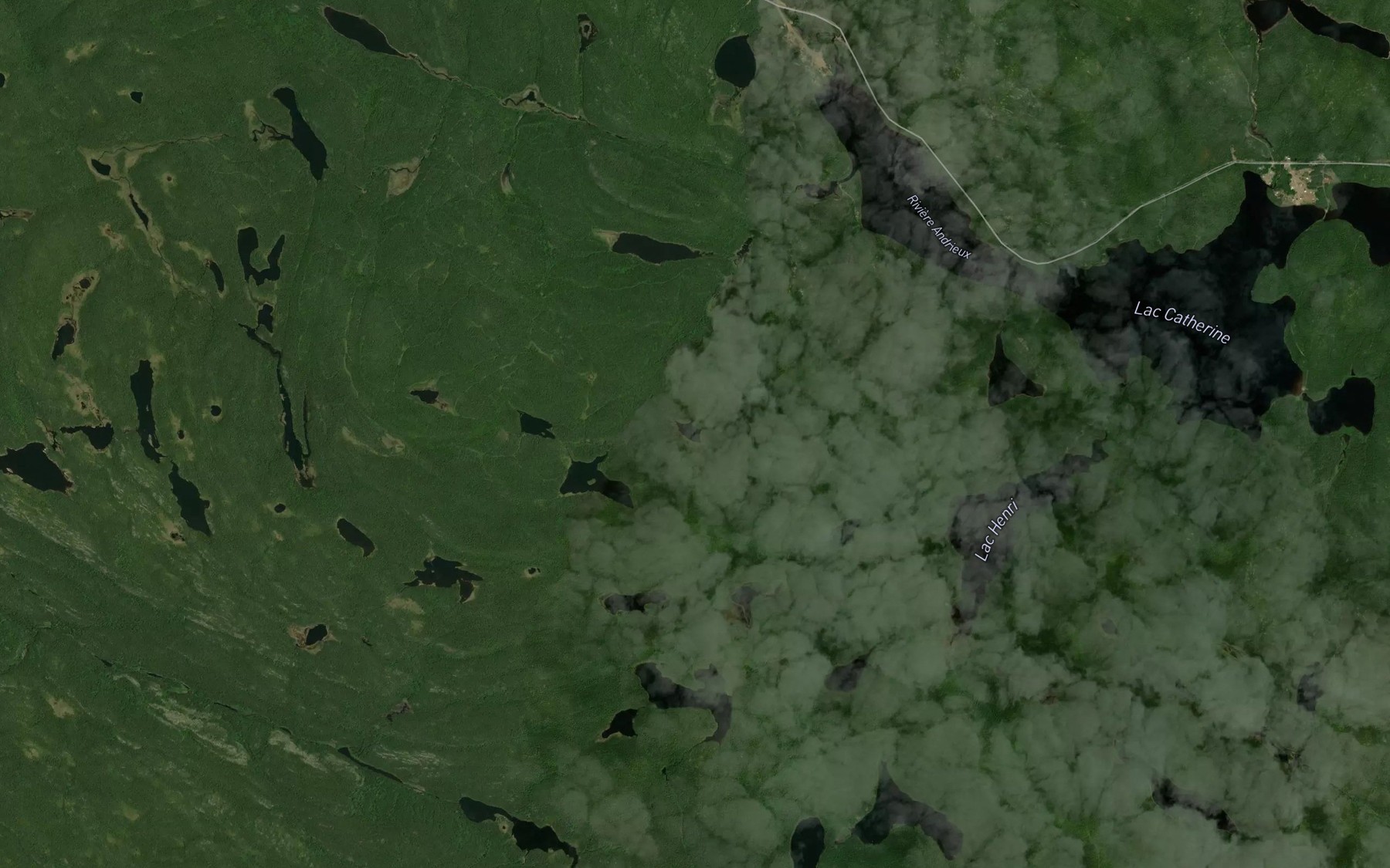 Satellite map of the Lac Furie