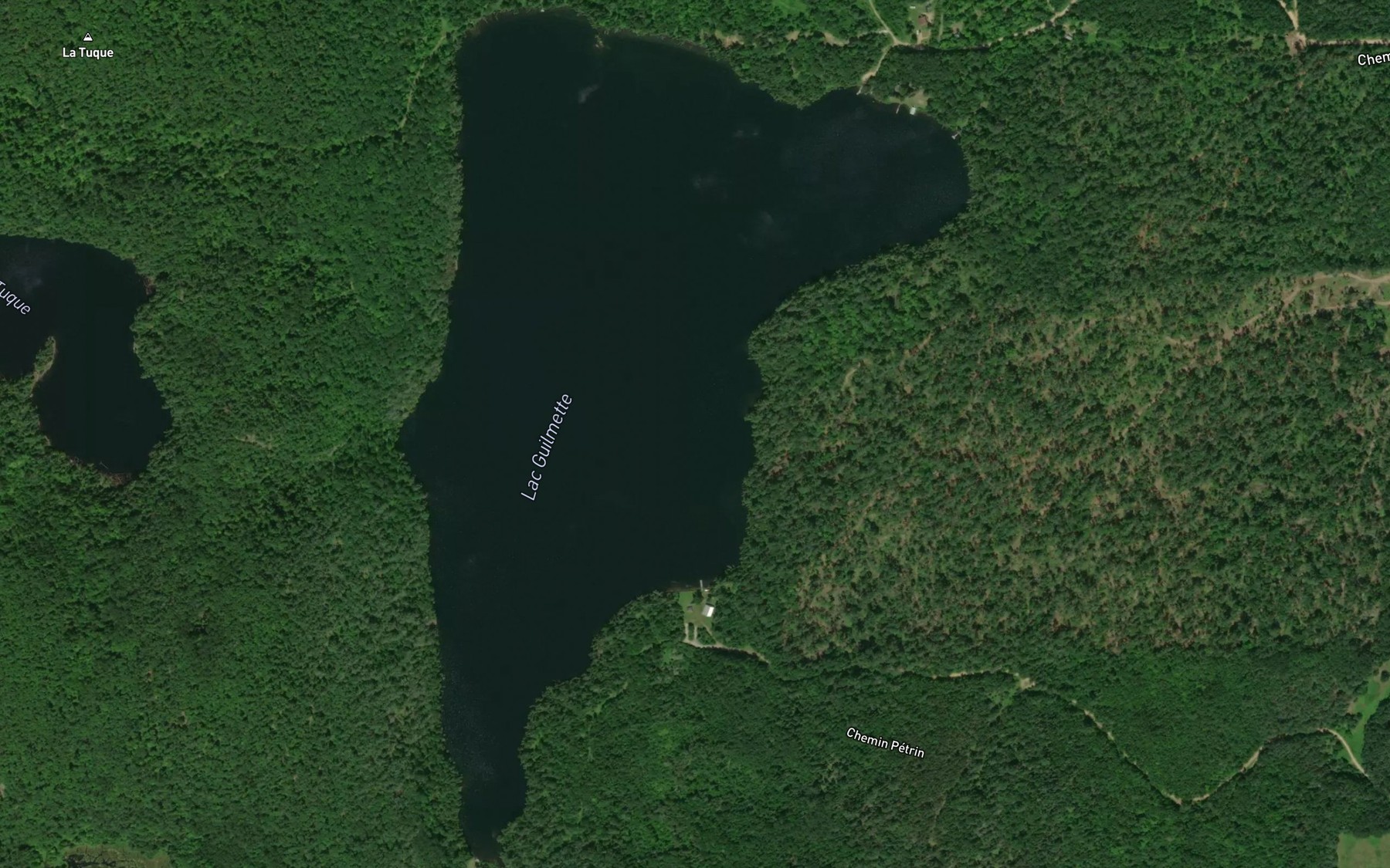 Satellite map of the Lac Guilmette