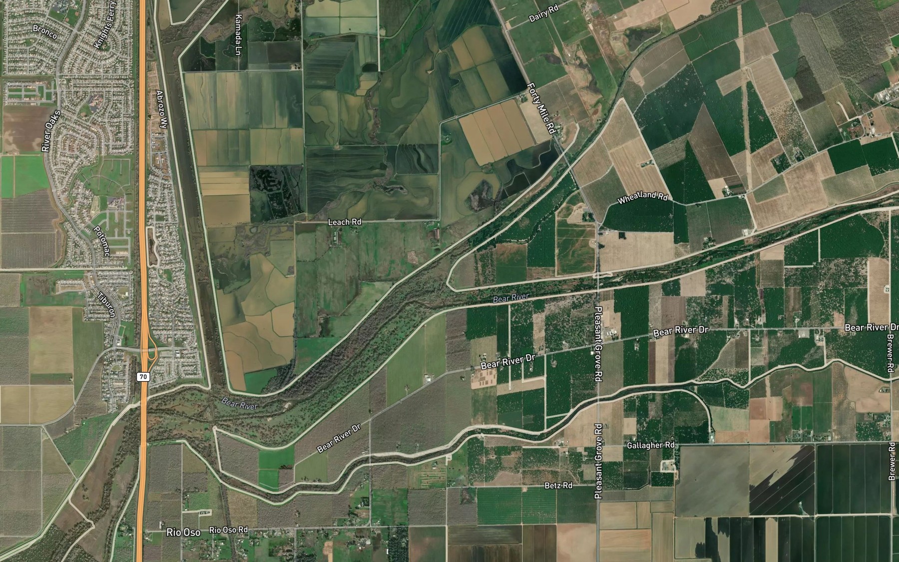 Satellite map of the Grasshopper Slough