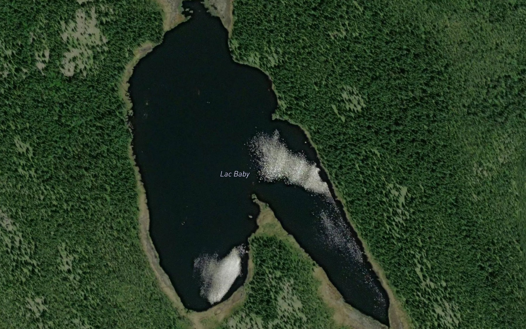 Satellite map of the Lac Baby