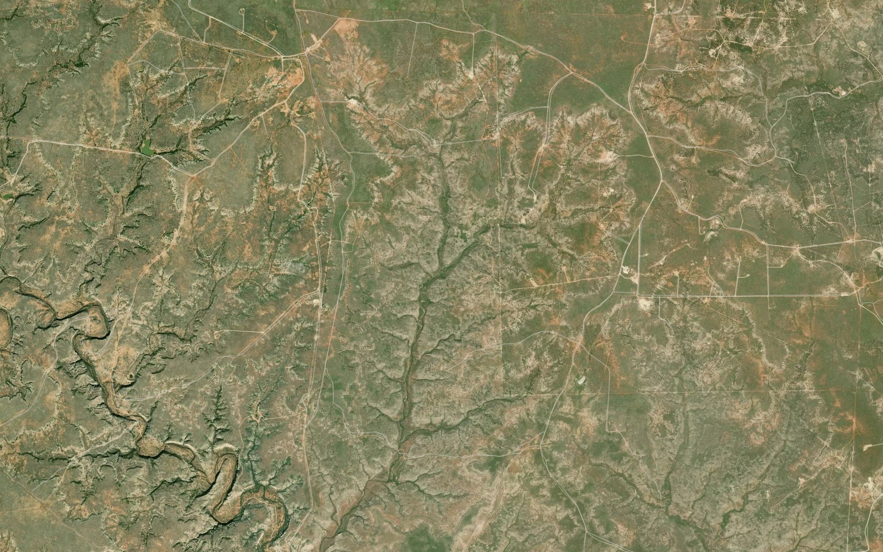 Satellite map of the Little Buffalo Creek