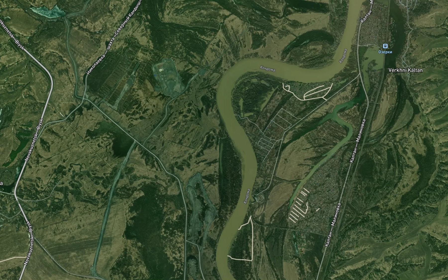 Satellite map of the Kinerka