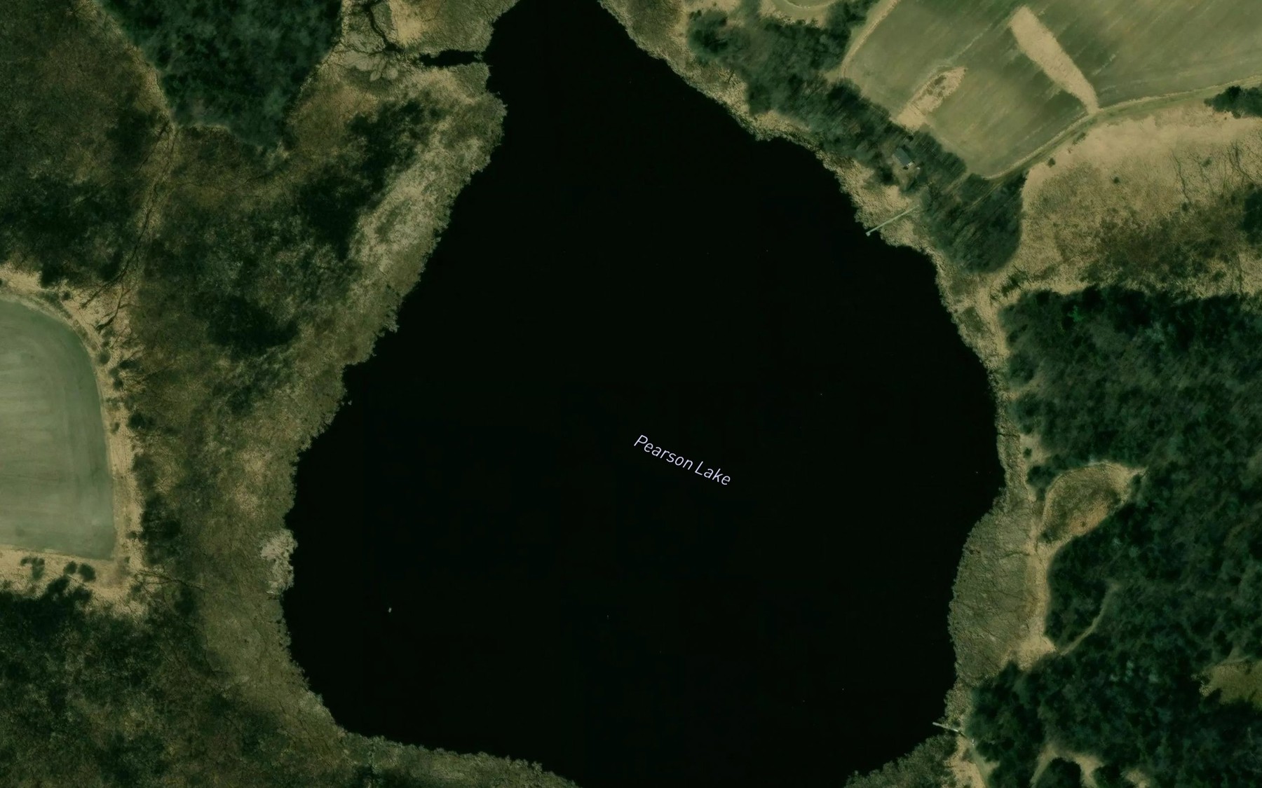 Satellite map of the Pearson Lake