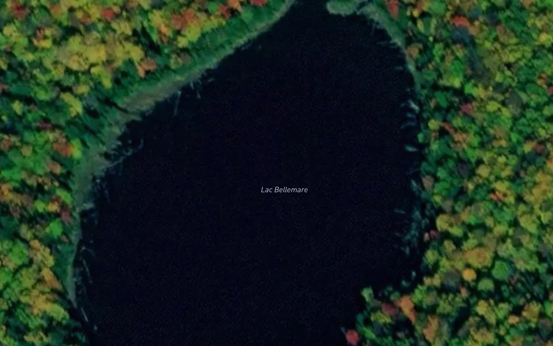 Satellite map of the Lac Bellemare