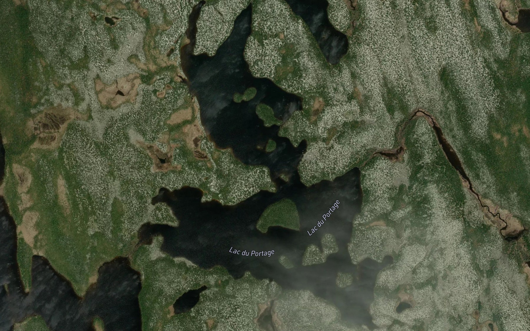 Satellite map of the Lac du Portage