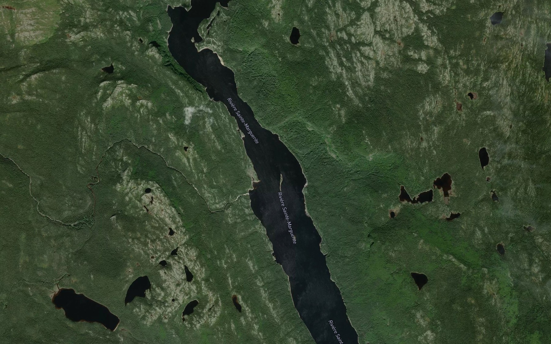 Satellite map of the Ruisseau Poitras