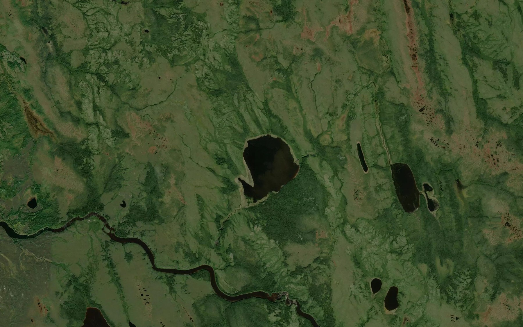 Satellite map of the Lac Gerard