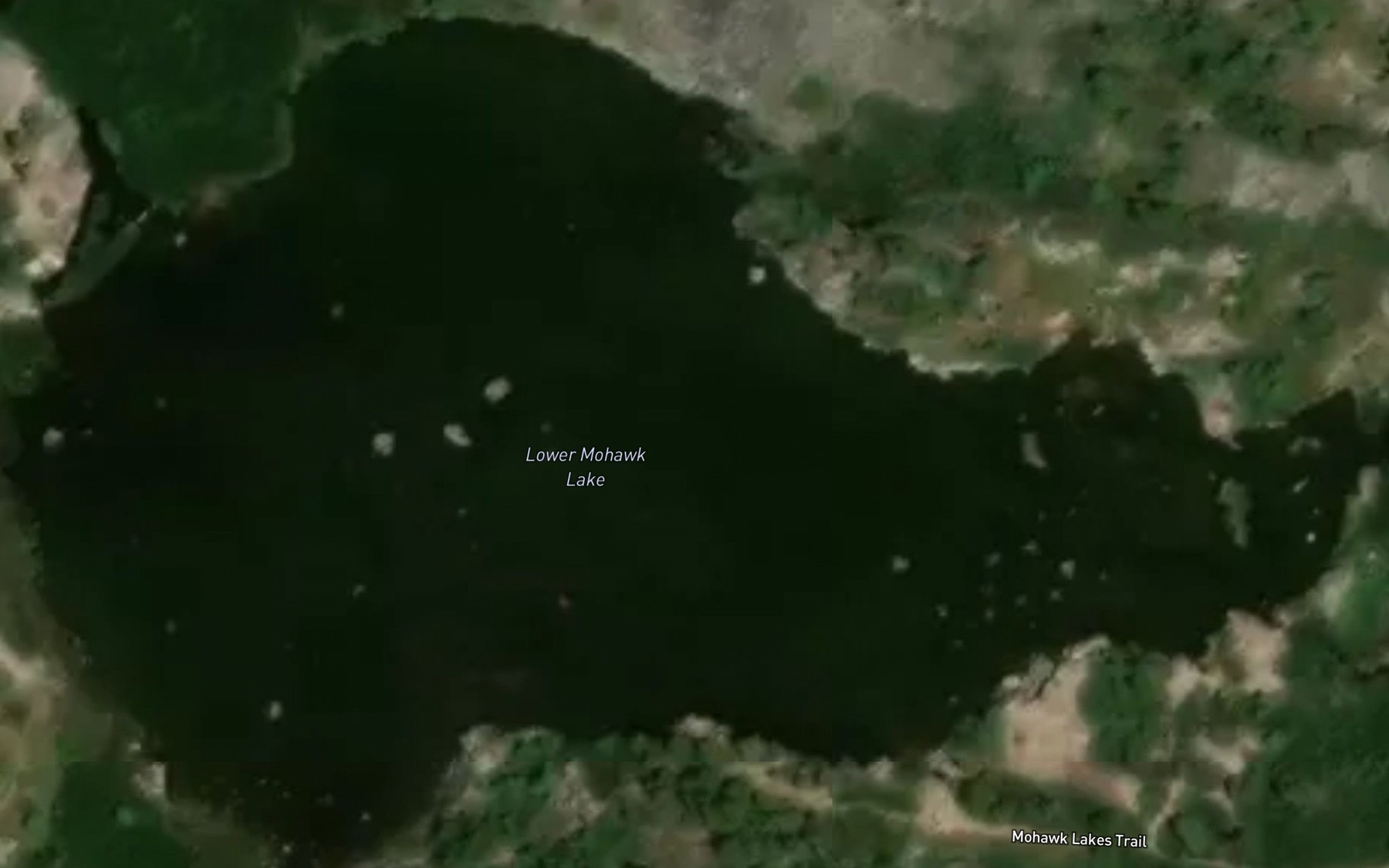 Satellite map of the Lower Mohawk Lake