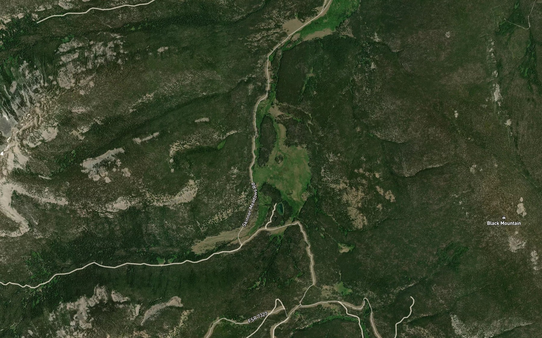 Satellite map of the Darkhorse Creek