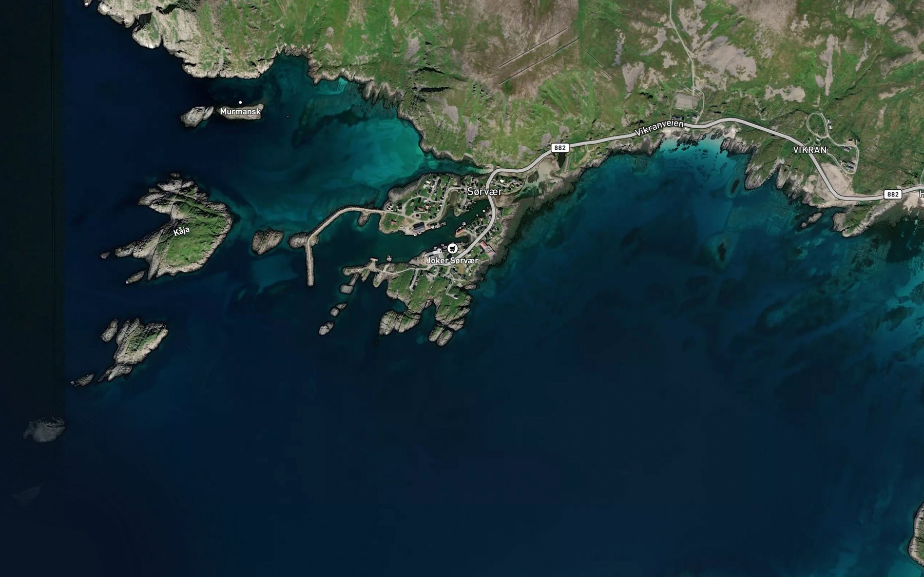 Satellite map of the Mollvika